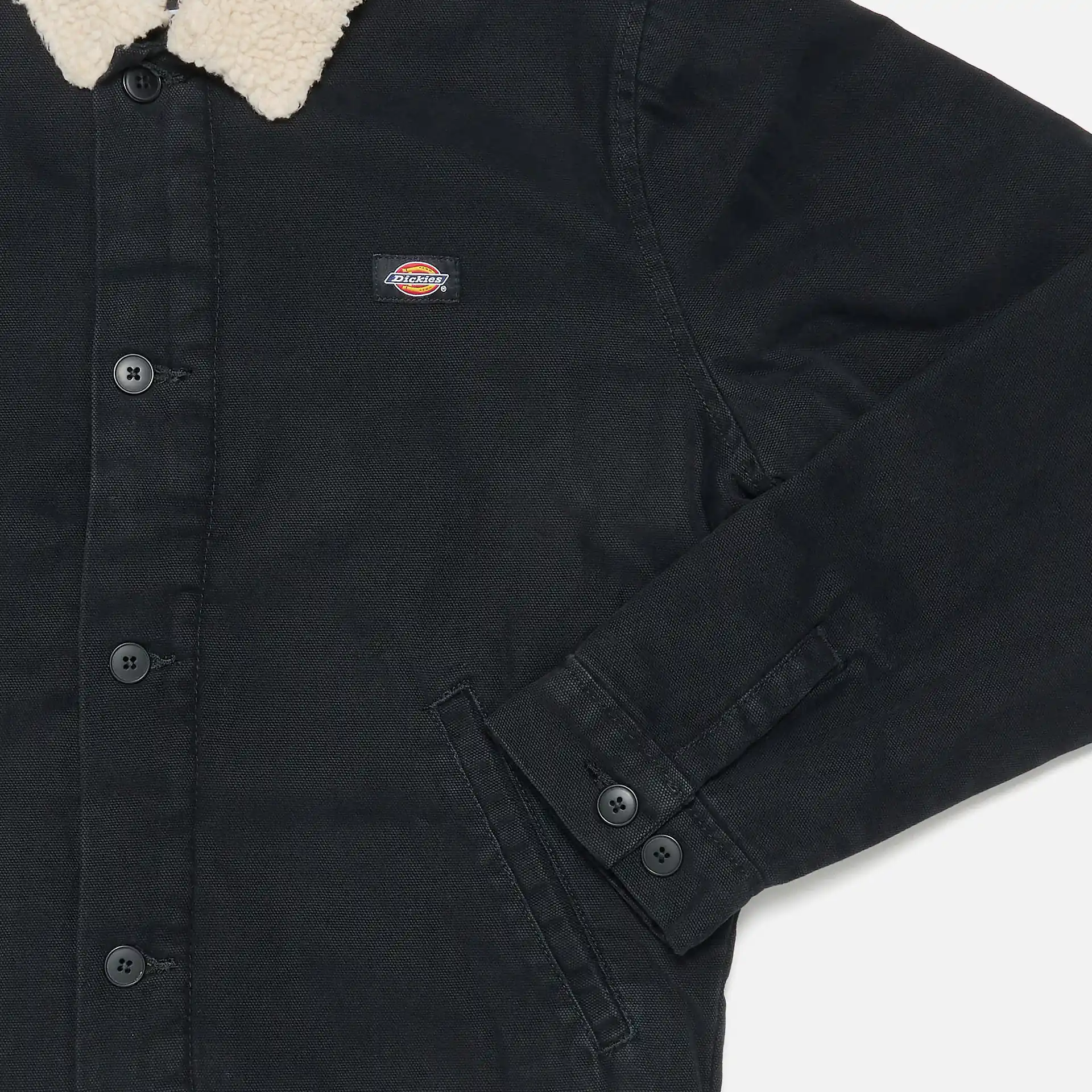 Dickies Canvas Duck Black Jacket Stone Washed