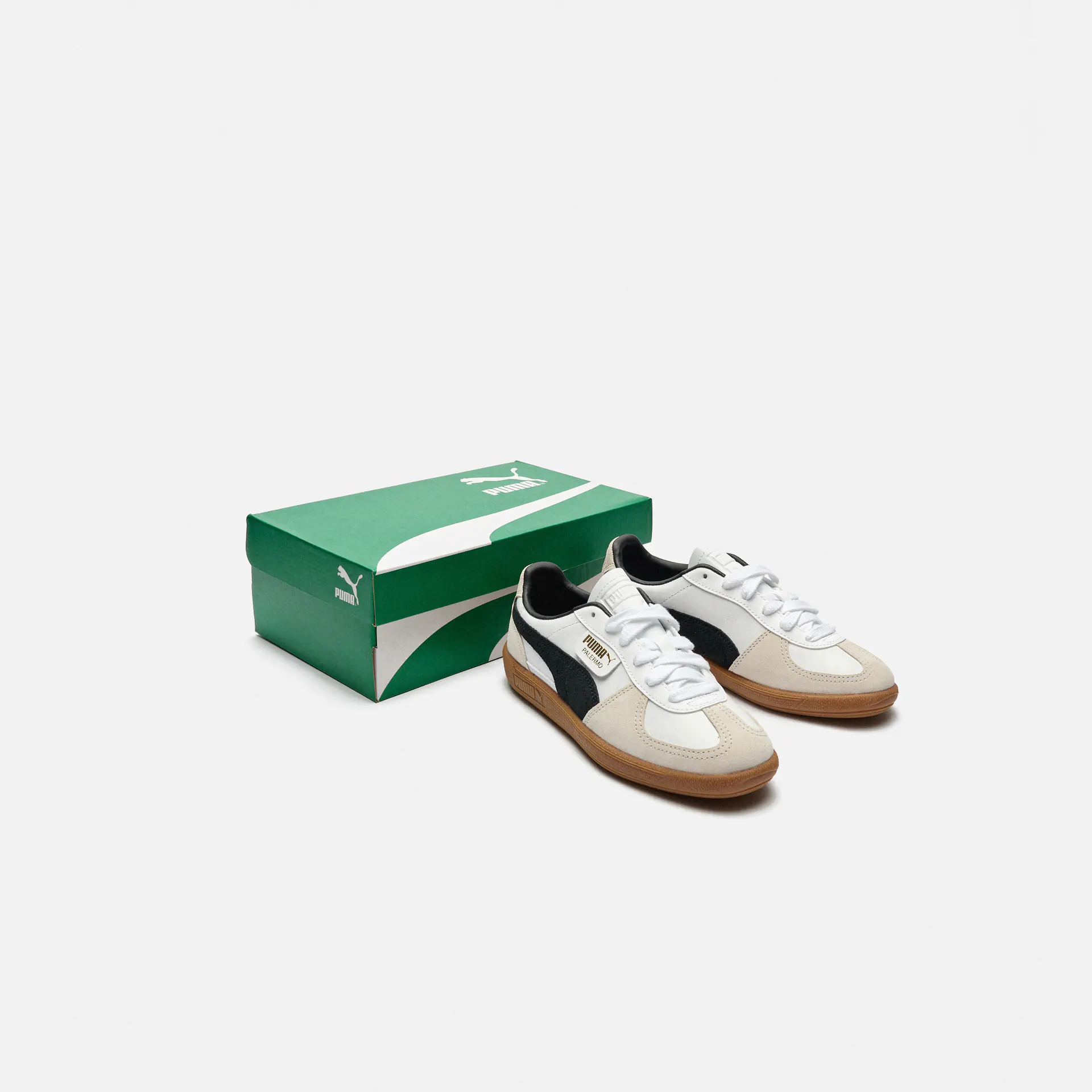 PUMA Palermo LTH Sneaker Puma White-Vapor Gray-Gum