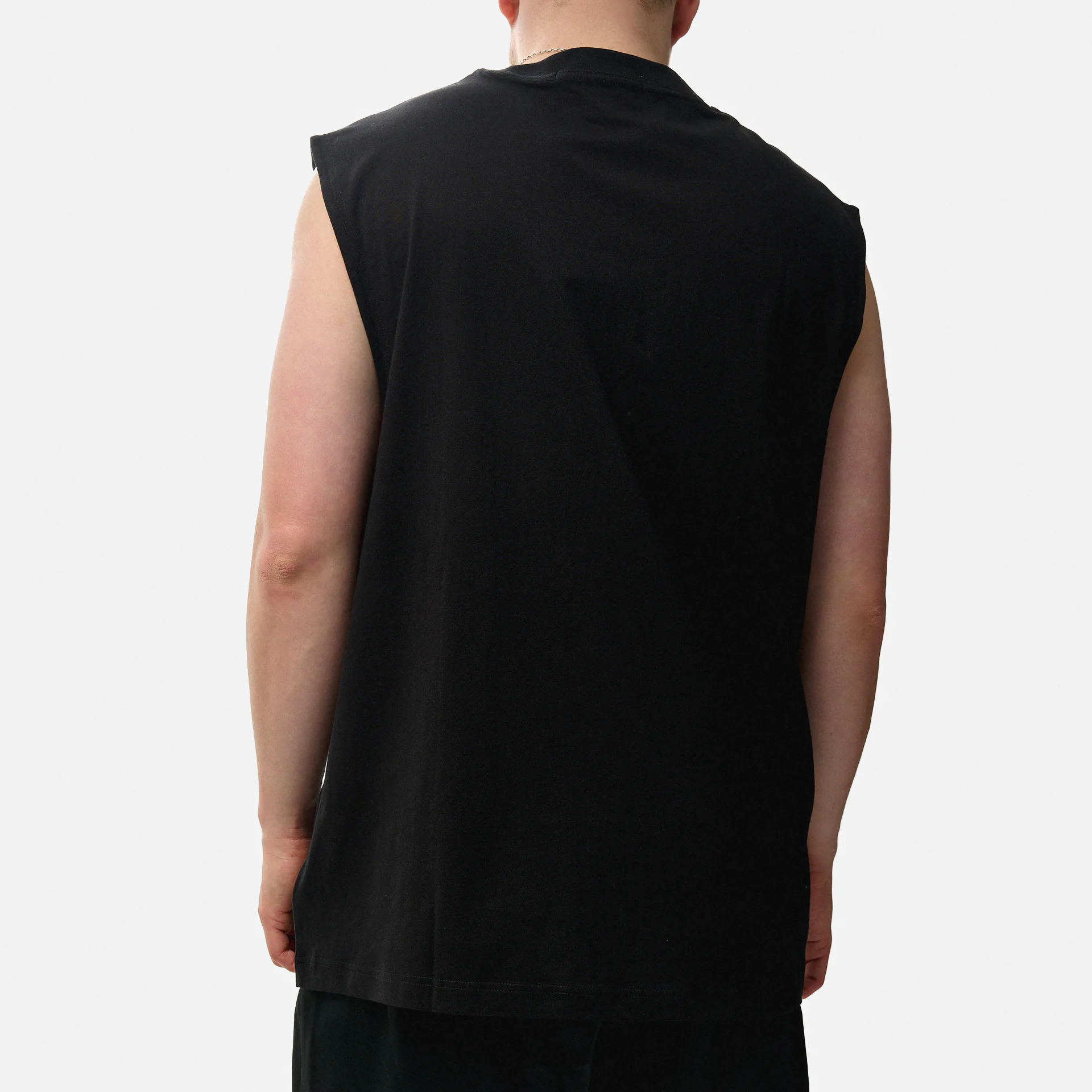 Calvin Klein Jeans Monologo Sleeveless T-Shirt Black