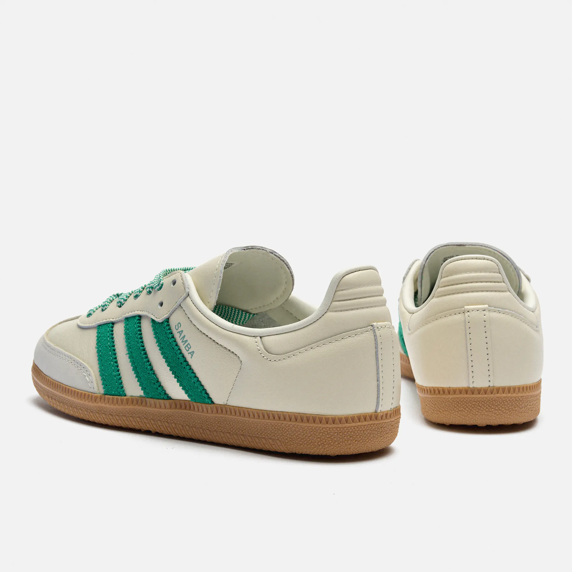 adidas Originals Samba Sneaker OG Off White Court Green