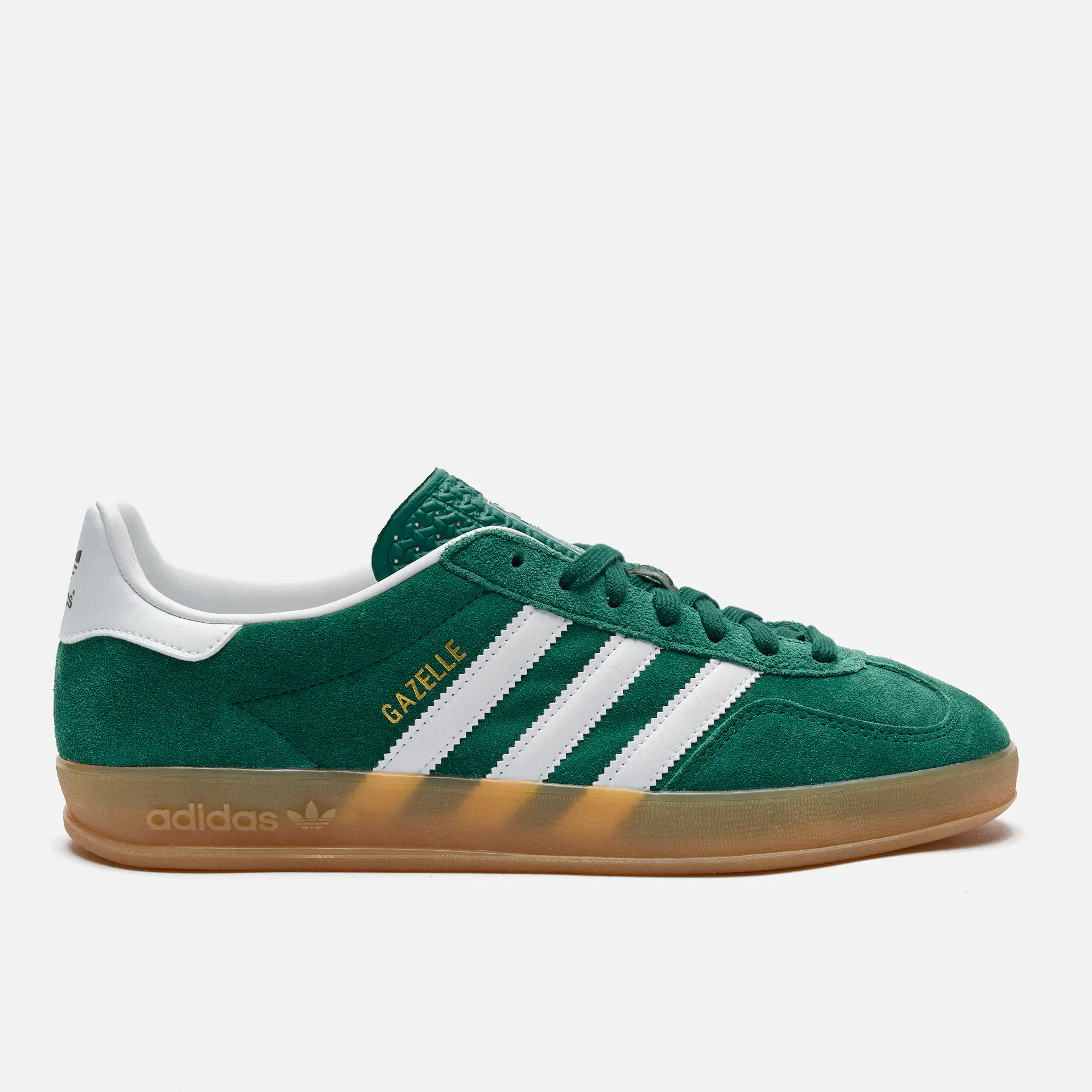 adidas Originals Gazelle Indoor Sneaker Collegiate Green/Footwear White/Gum