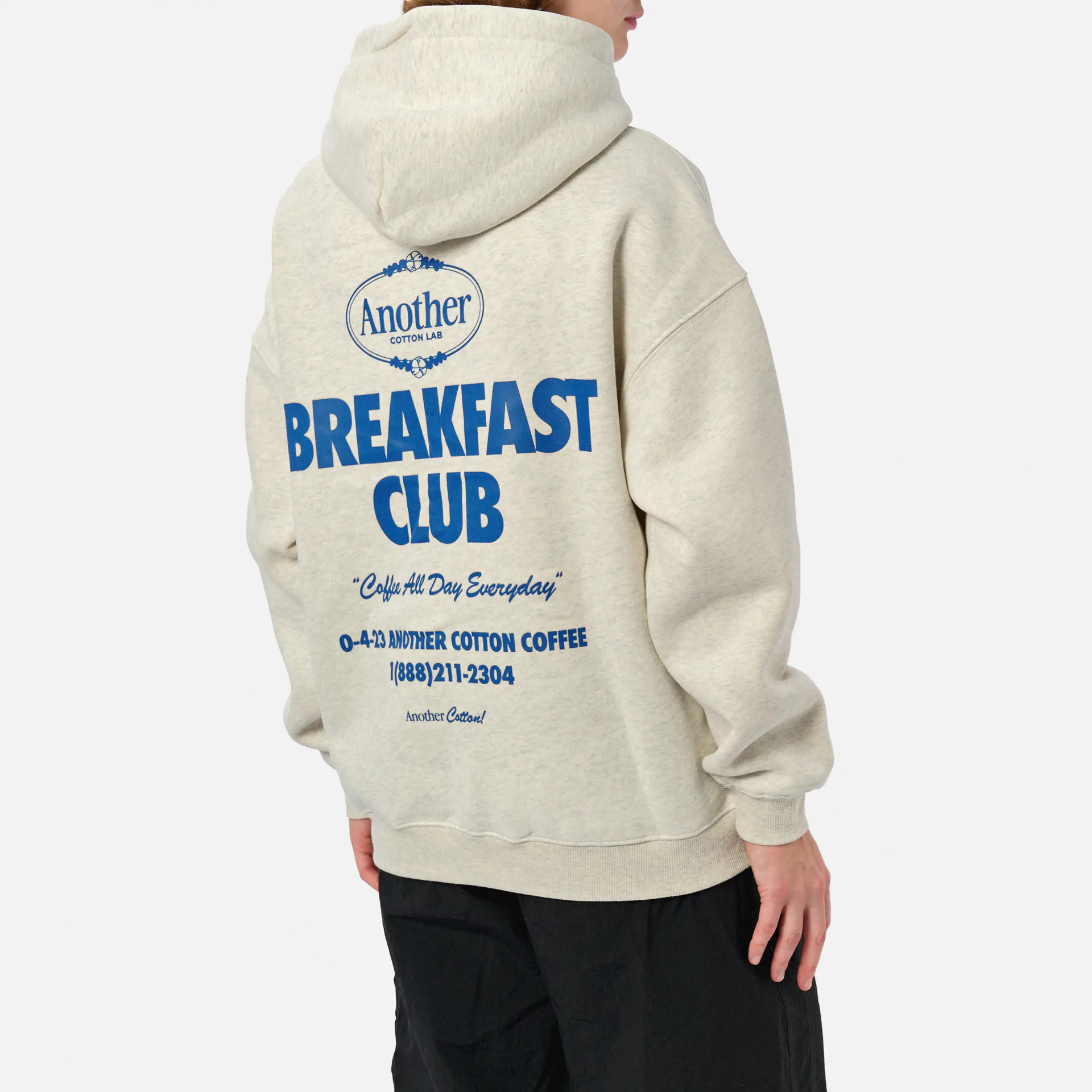 Another Cotton Breakfast Club Oversized Hoodie Grey