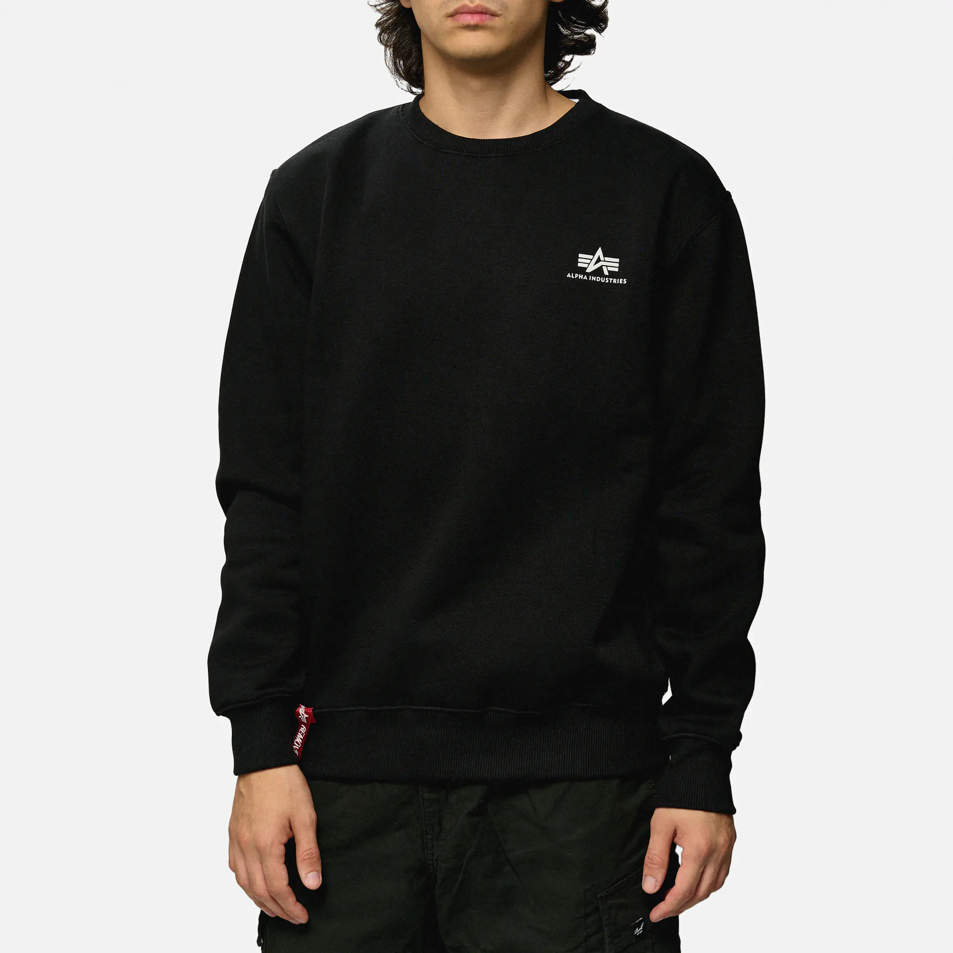 Alpha Industries Basic Sweater Small Logo Black