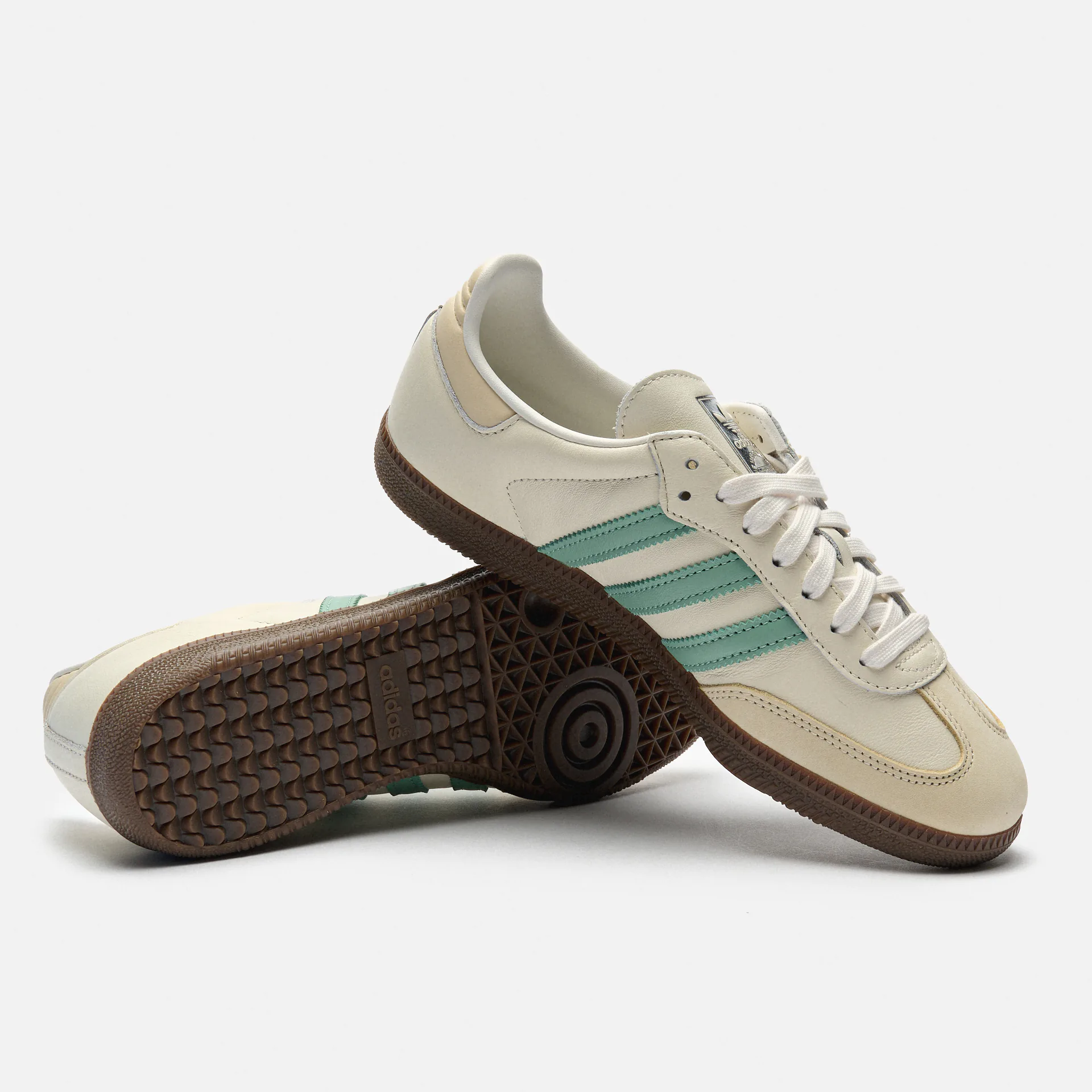 adidas Originals Samba Sneaker OG Cloud White/Hazy Green/Wonder White