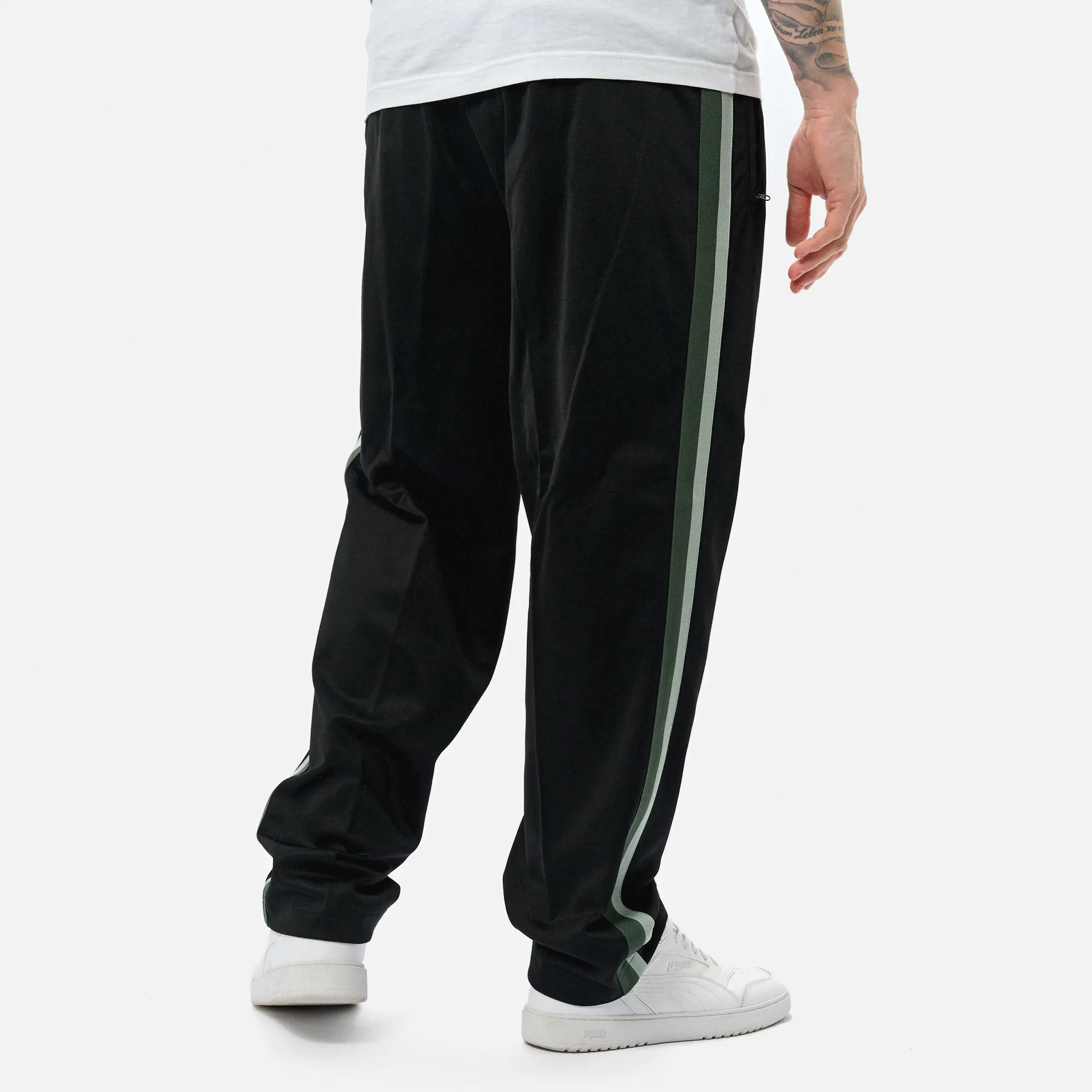 Fred Perry Two Colour Tape Track Pants Black 