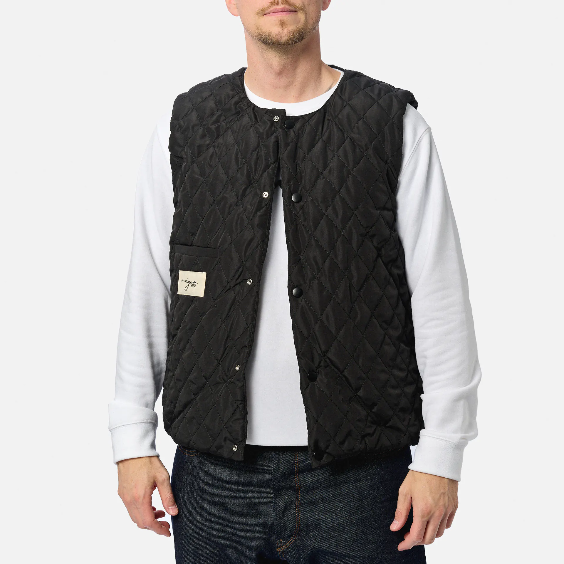 MÁGOA Megan Puffer Vest Black