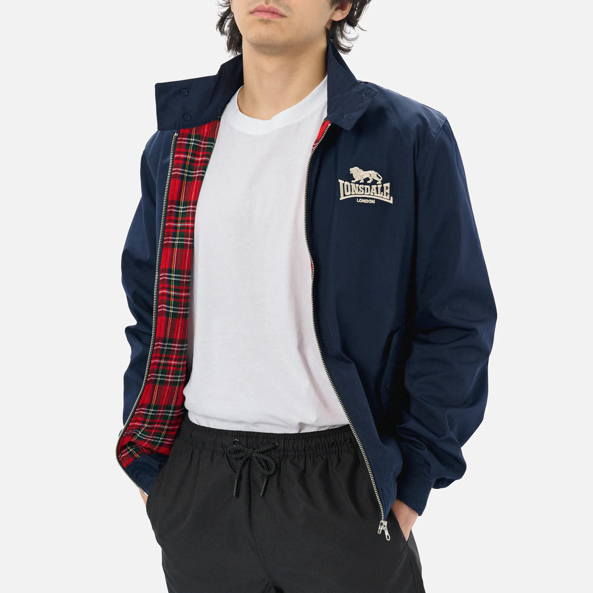 Lonsdale CLASSIC Jacket Navy/Silver