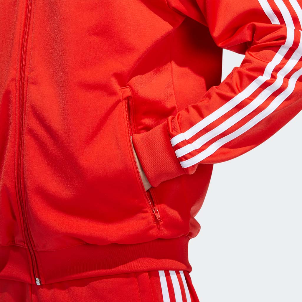 Adidas Split Firebird Originals Jacke Red / White