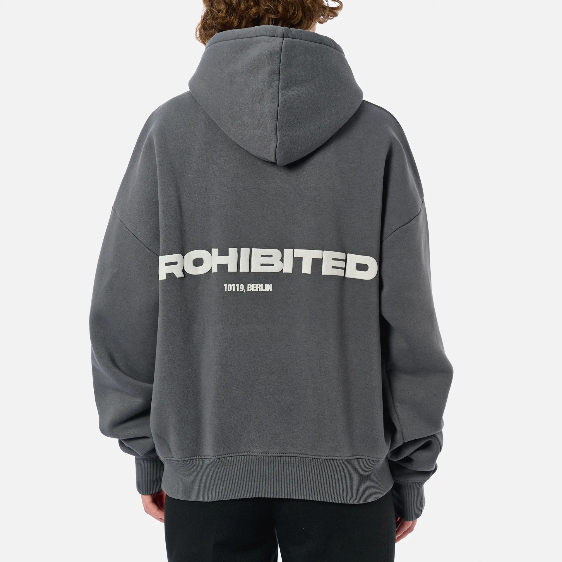 Prohibited 10119 Hoodie 1.0 Grey Stone Washed