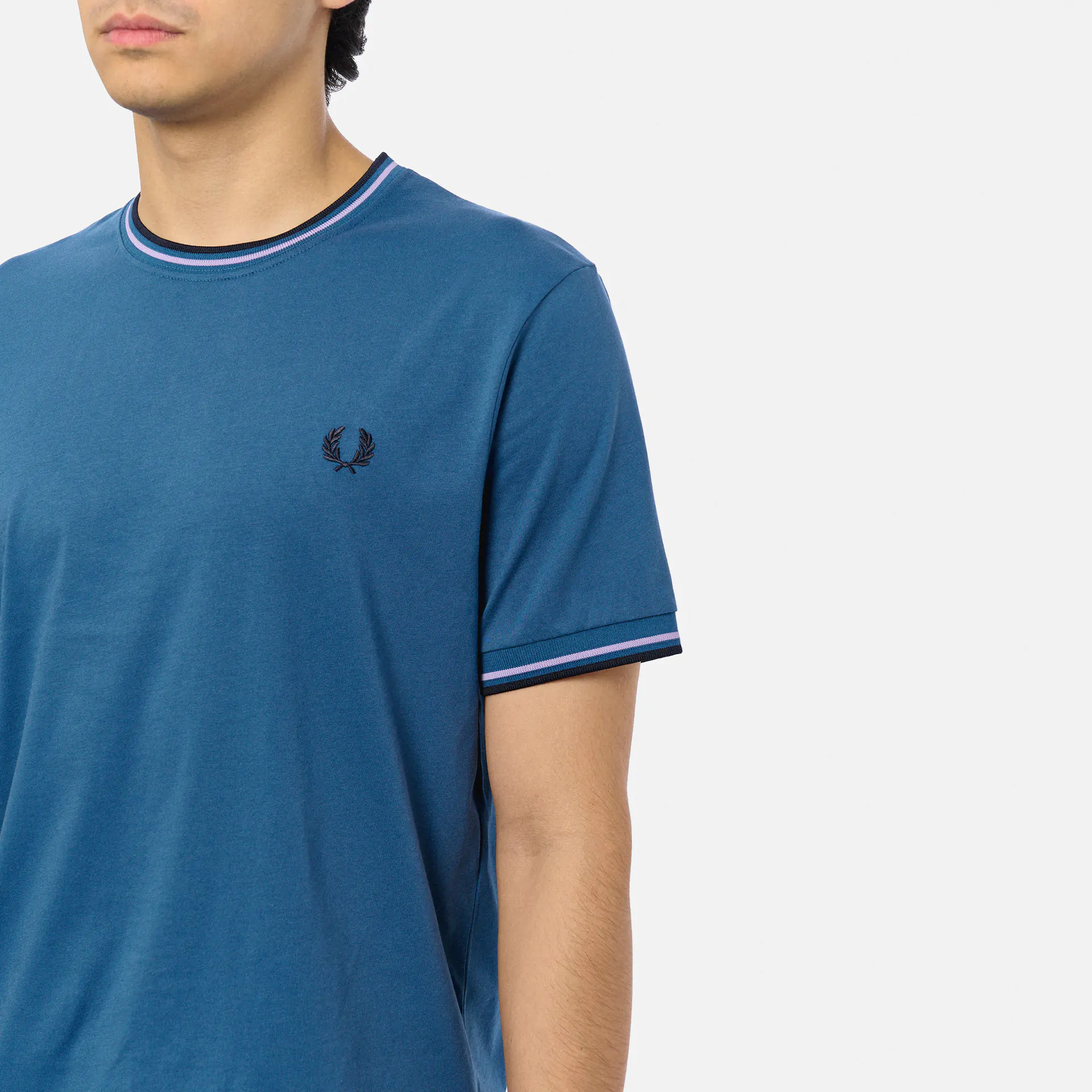 Fred Perry Twin Tipped T-Shirt Midnight Blue/Ultra Violet/Navy