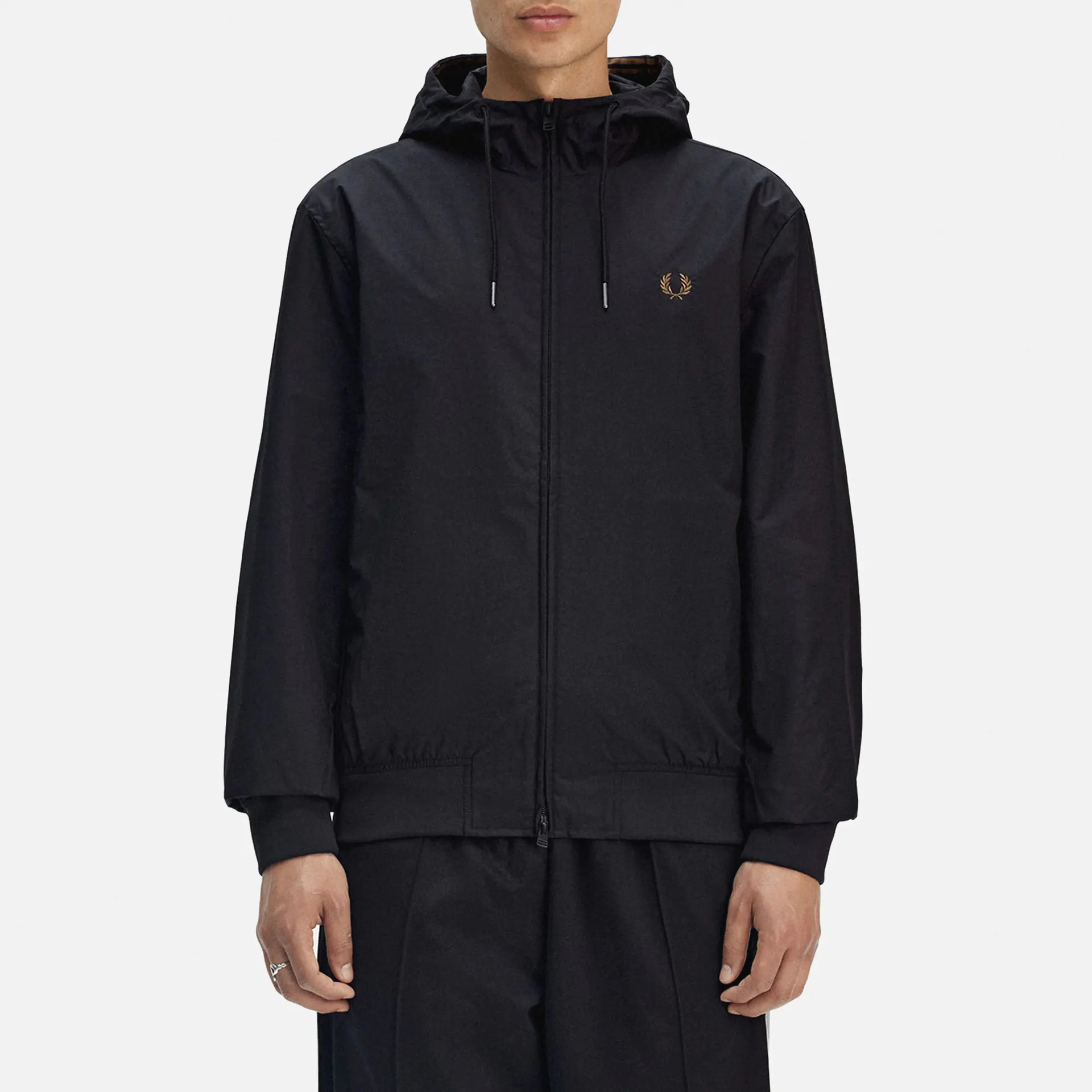 Fred Perry Hooded Brentham Jacket Black