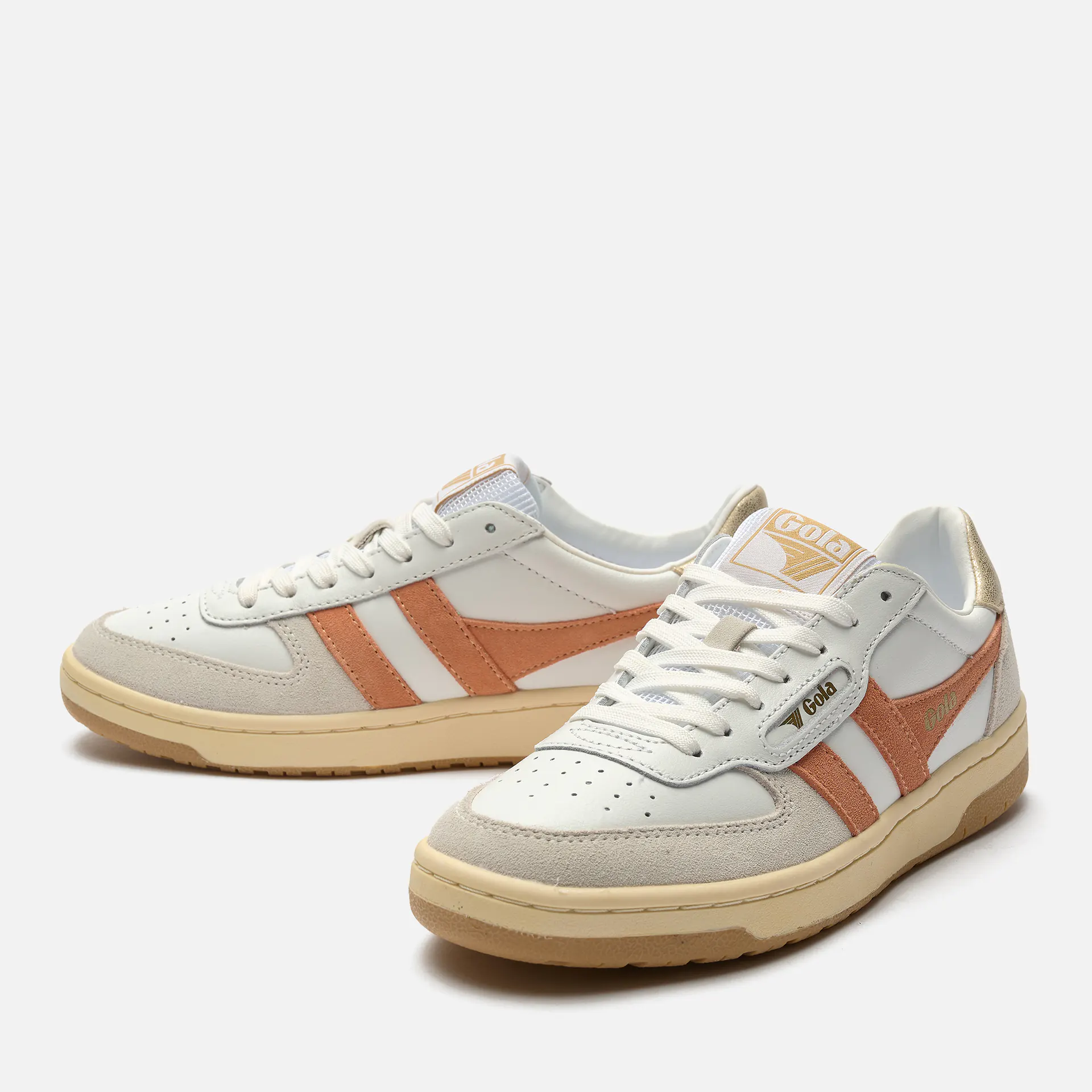 Gola Hawk Sneaker White/Terracotta/Gold