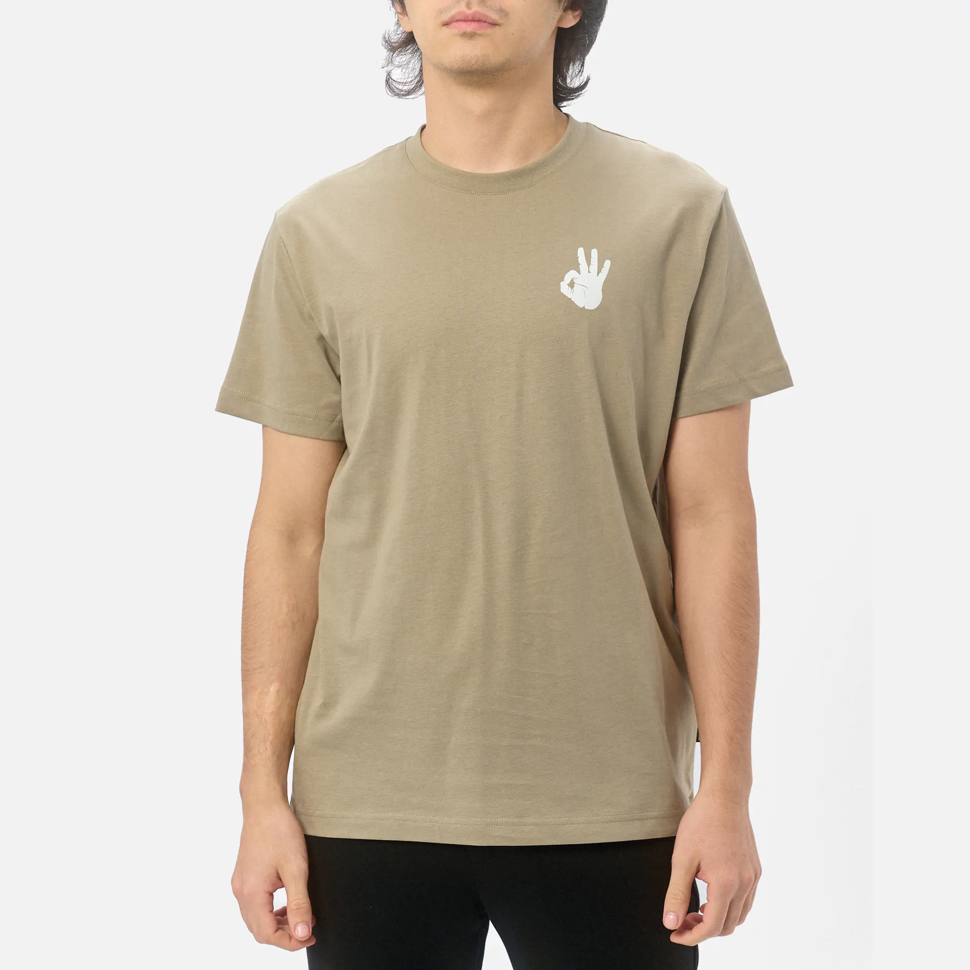 Kleinigkeit Bois Straightcut T-Shirt Keine Probleme Olive