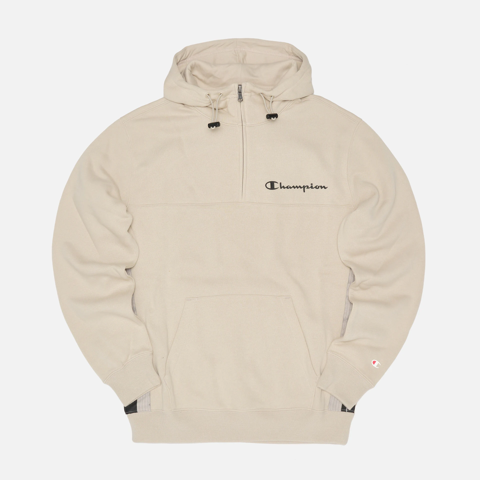 Champion American Tape Hooded Half Zip Pullover  Silver Lining
