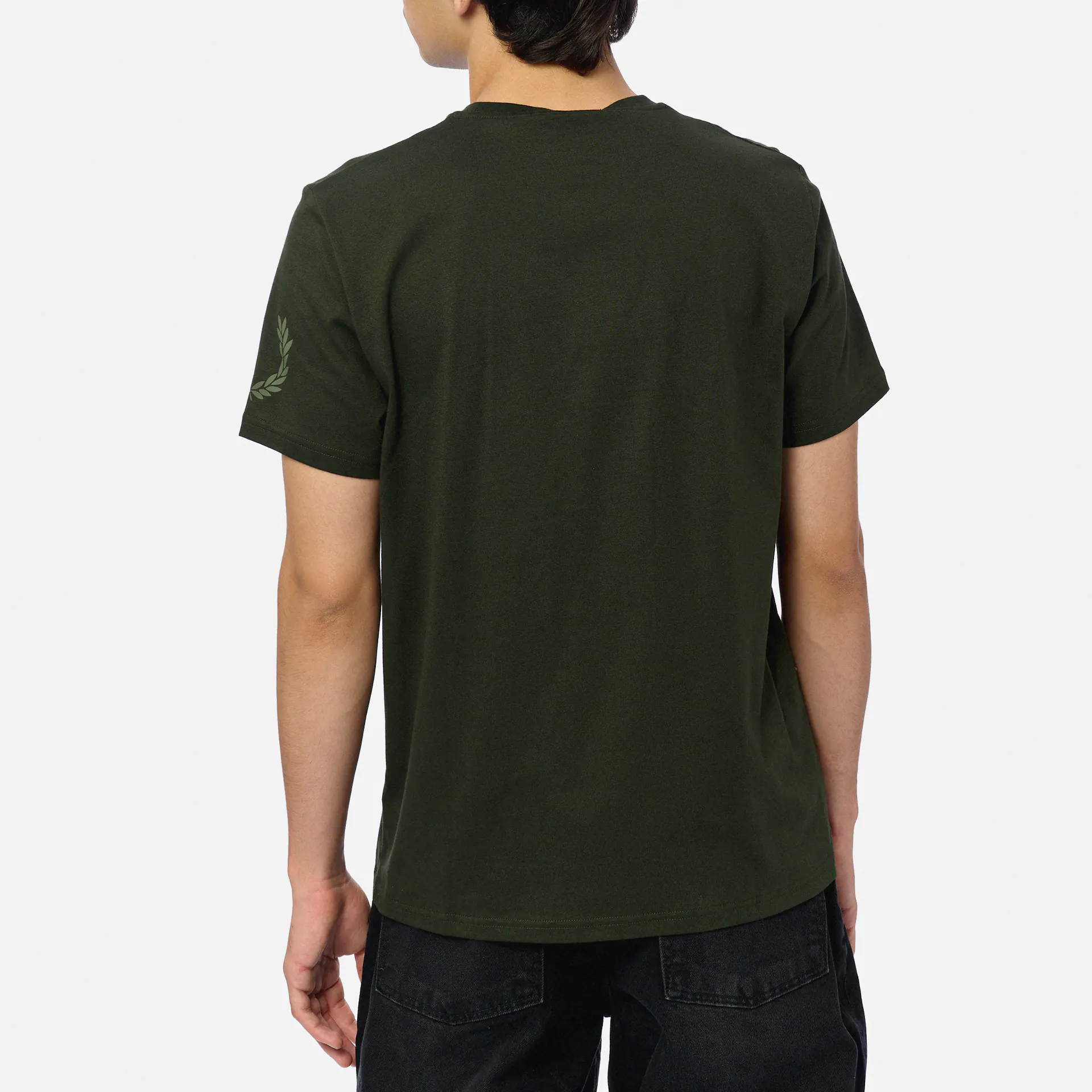 Fred Perry Double Branded Graphic T-Shirt Hunting Green