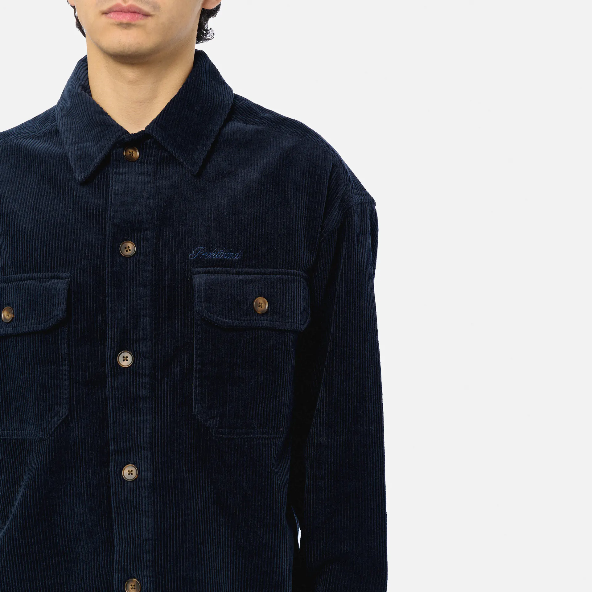 Prohibited Corduroy Overshirt Navy