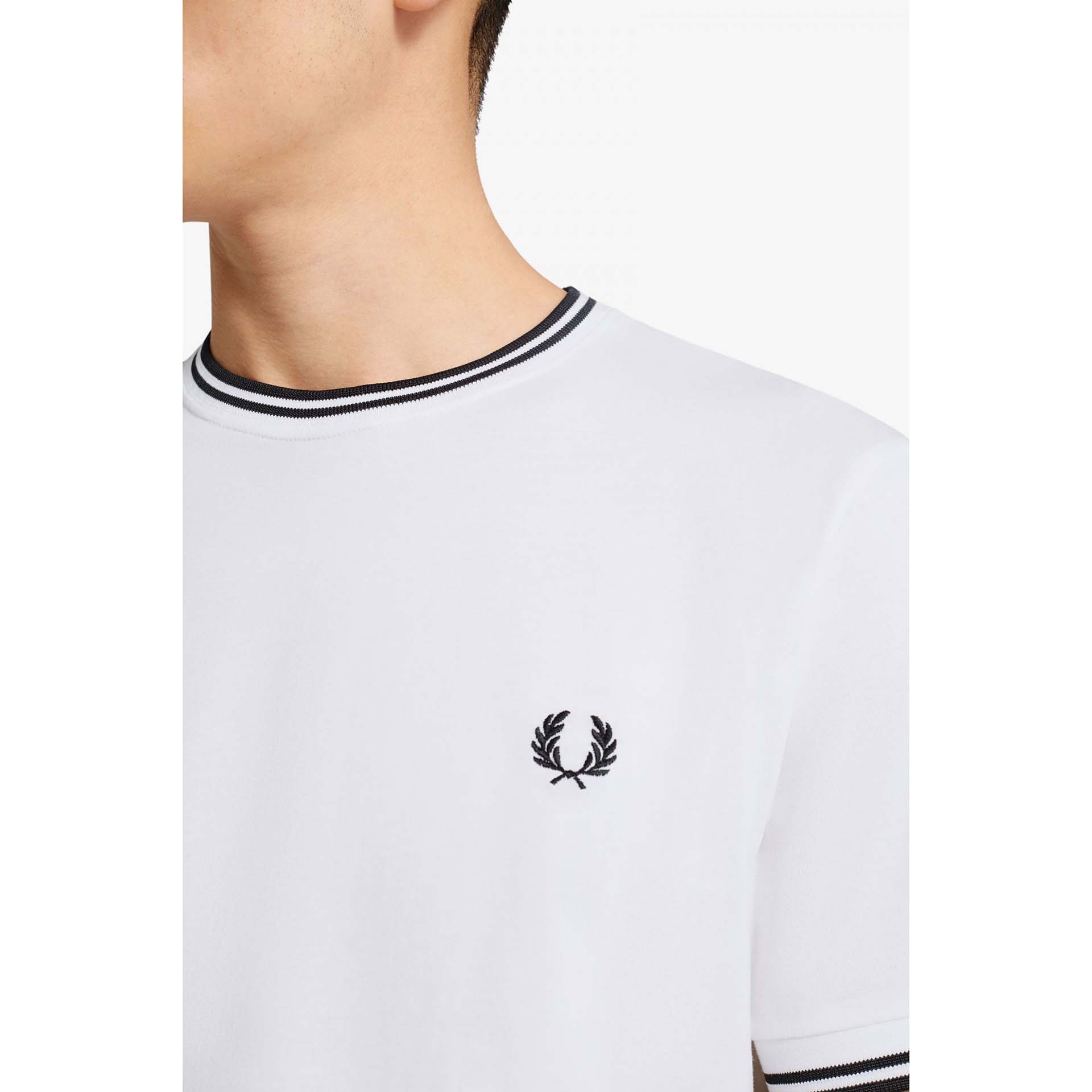 Fred Perry Twin Tipped T-Shirt White