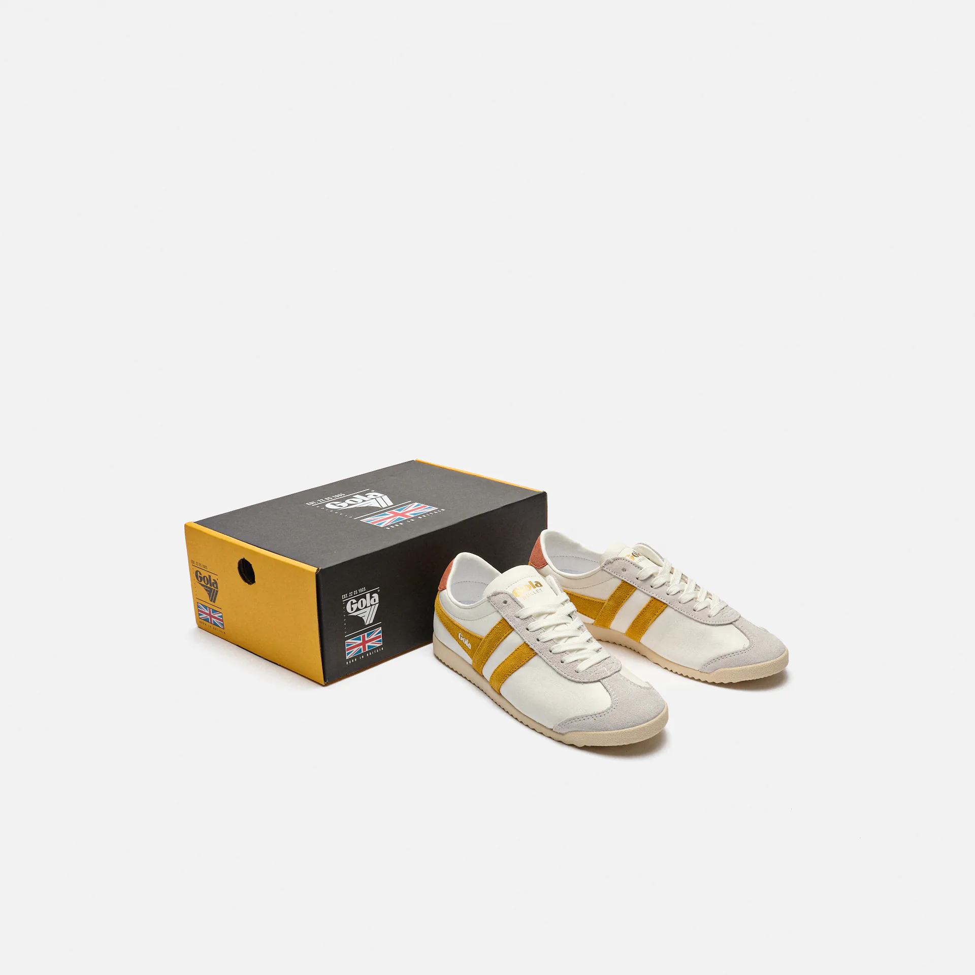 Gola Bullet Pure Sneaker White/Sun/Orange Spice