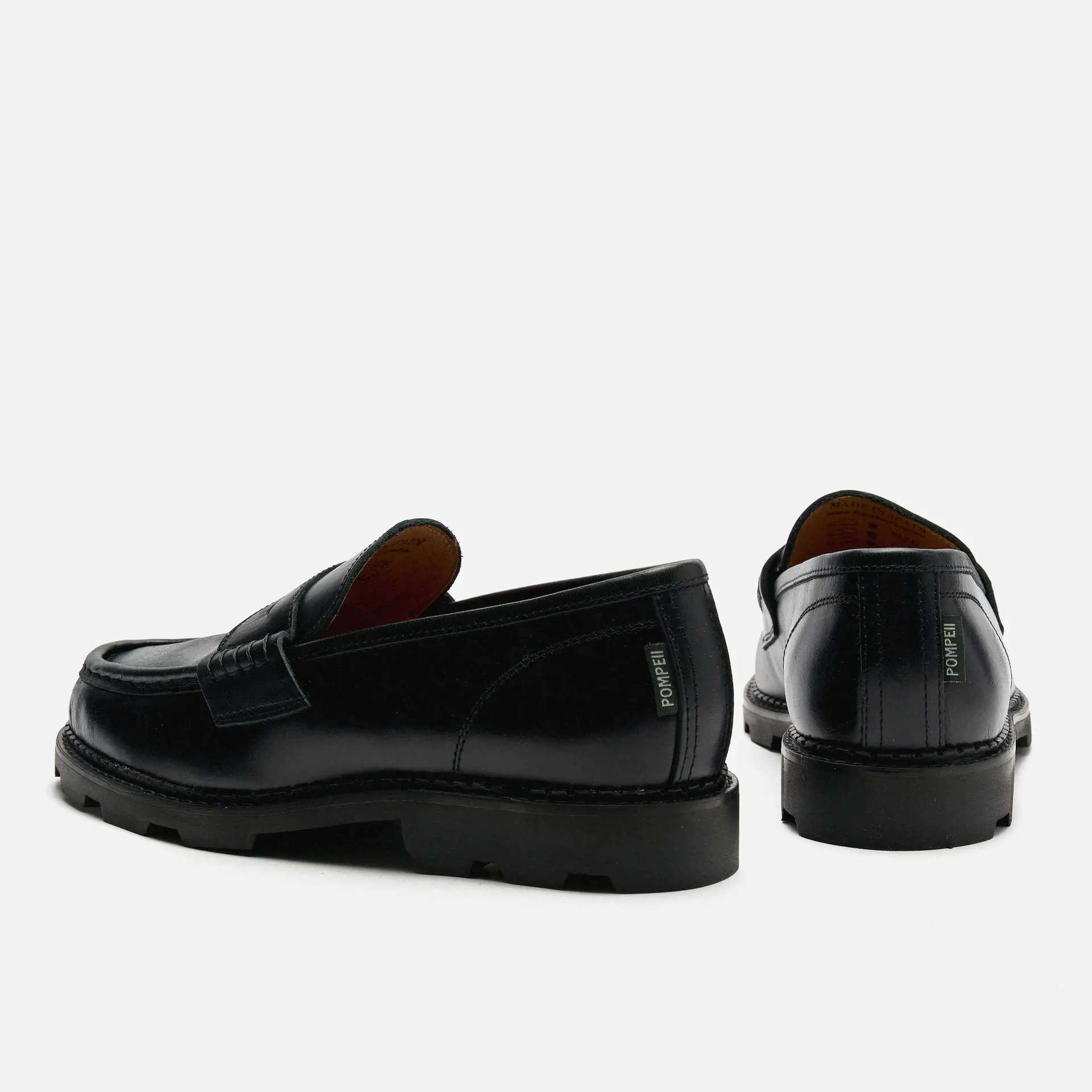 POMPEII Modena Leather Loafer Black