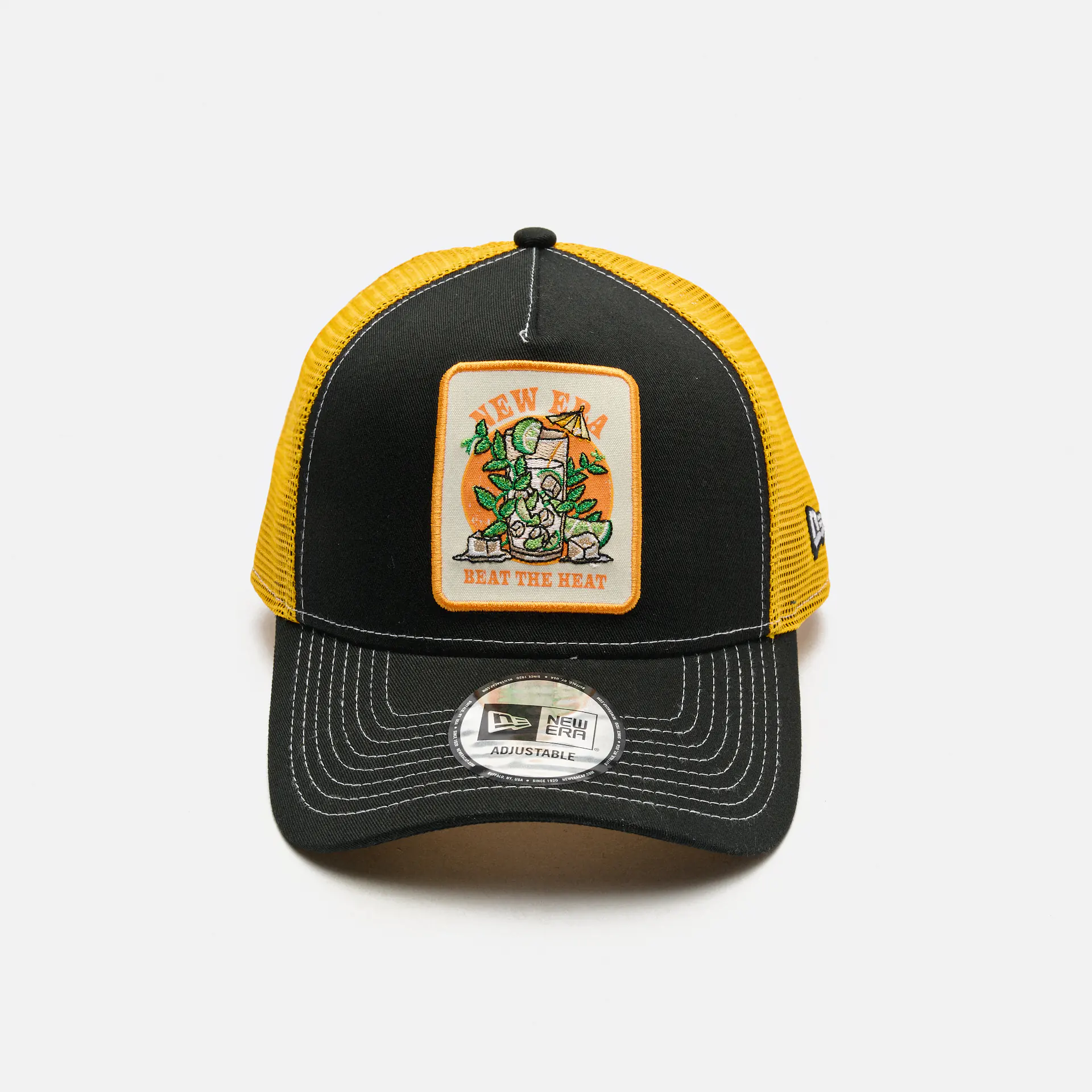 New Era Summer Patch Trucker Cap Black/Yellow