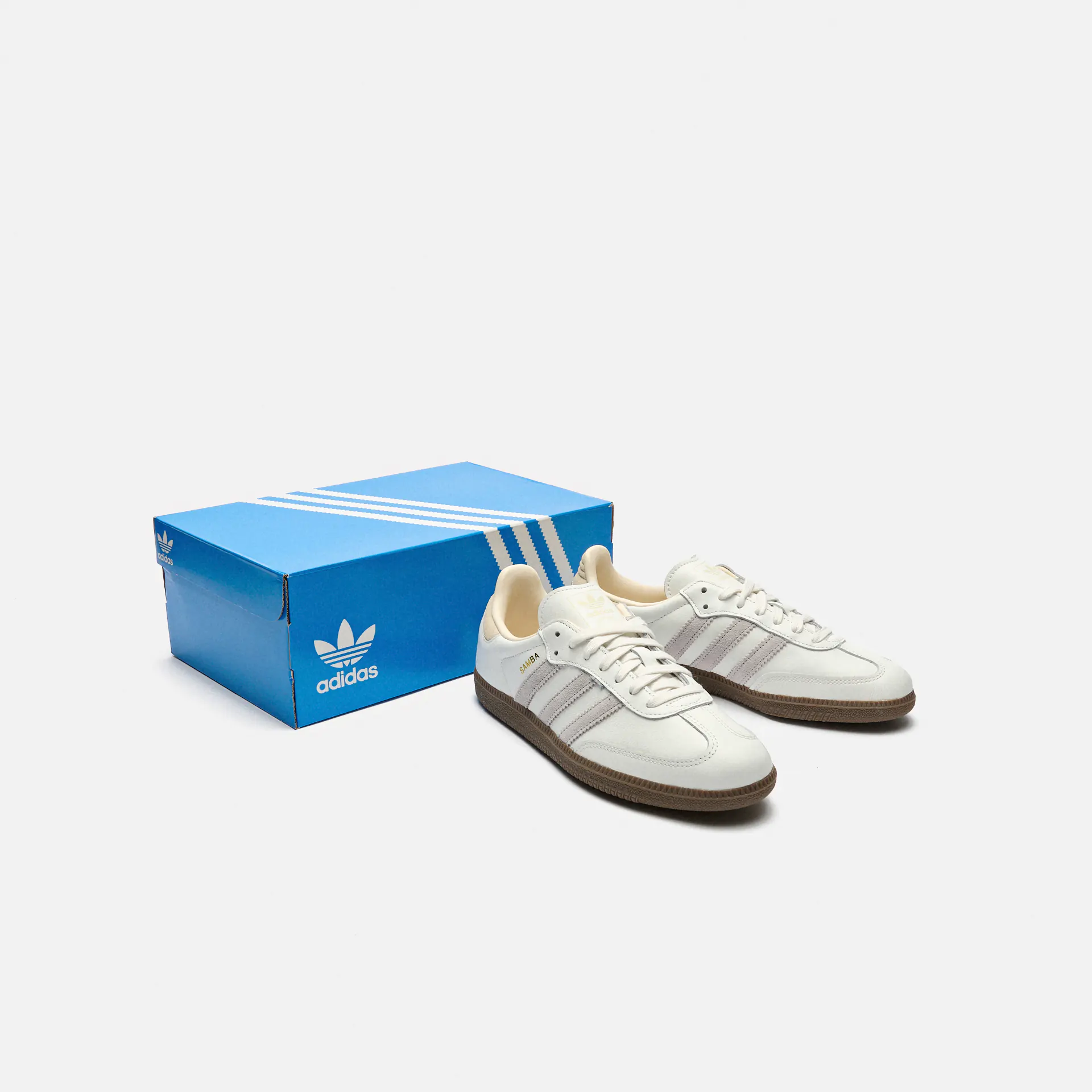 Adidas originals samba sneaker in white hotsell