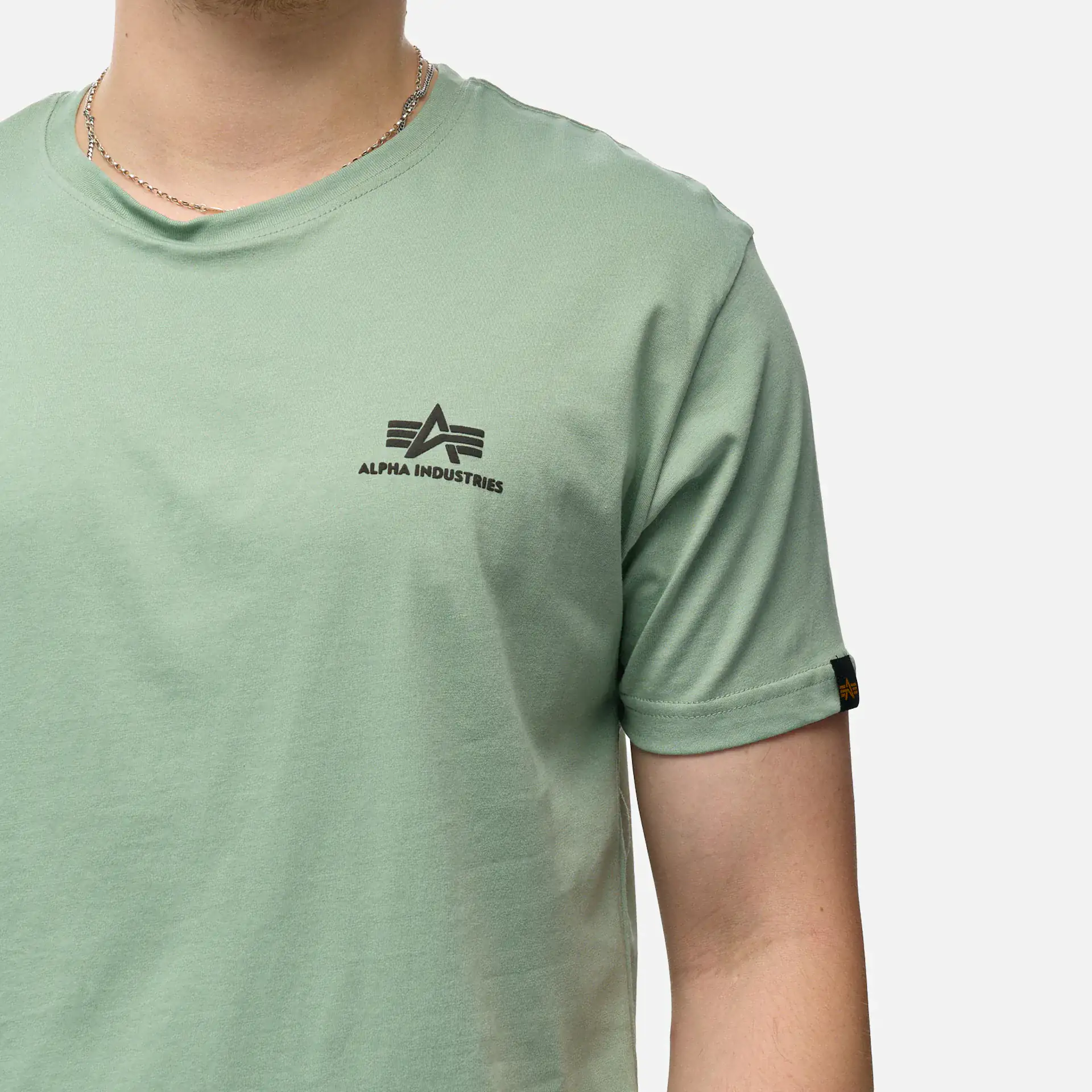 Alpha Industries Basic T-Shirt Small Logo Dusty Green