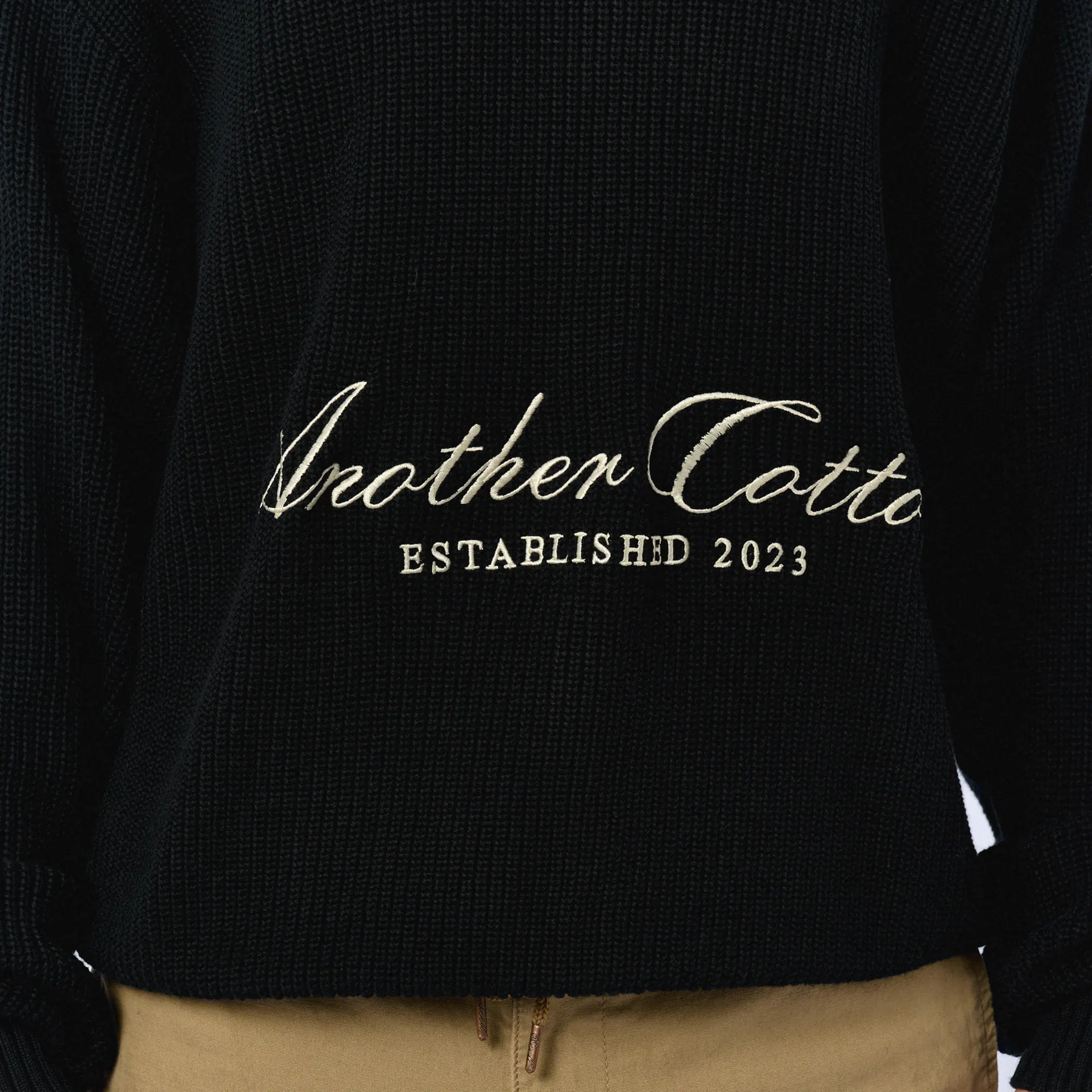 Another Cotton Established Knit Sweater Black