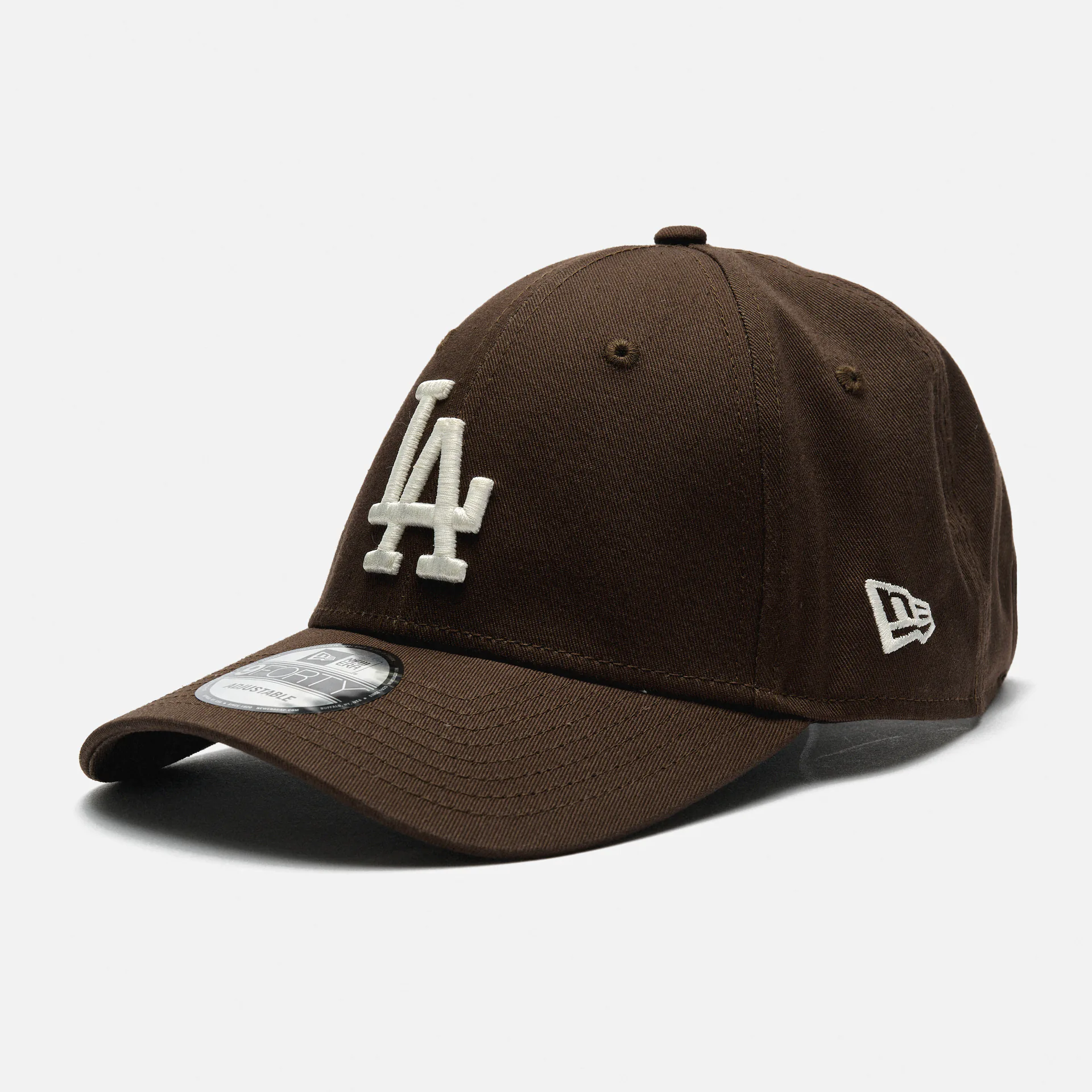 New Era League Essential 9Forty LA Dodgers Strapback Cap Brown