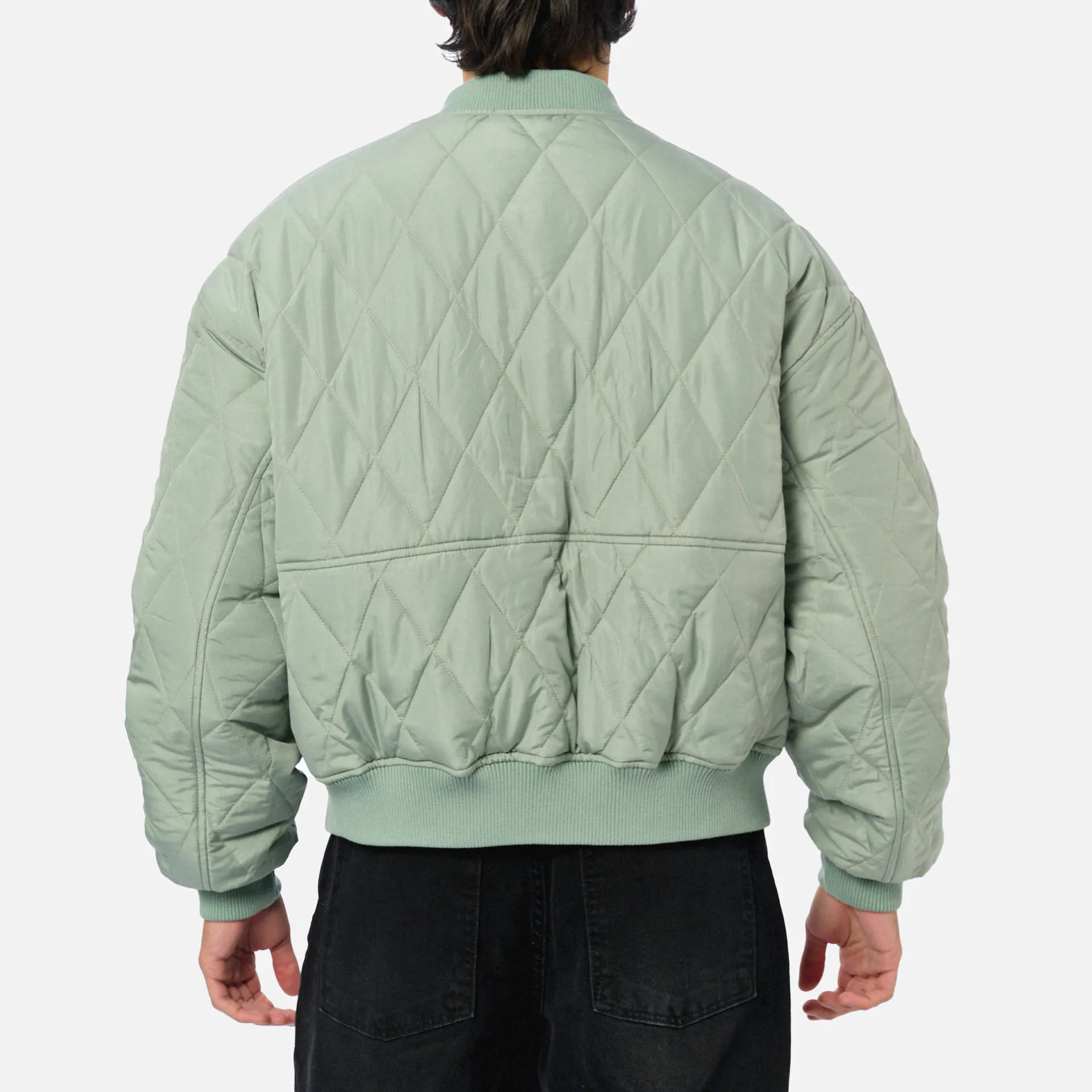 Prohibited Primrose Reversible Bomber Jacket Green