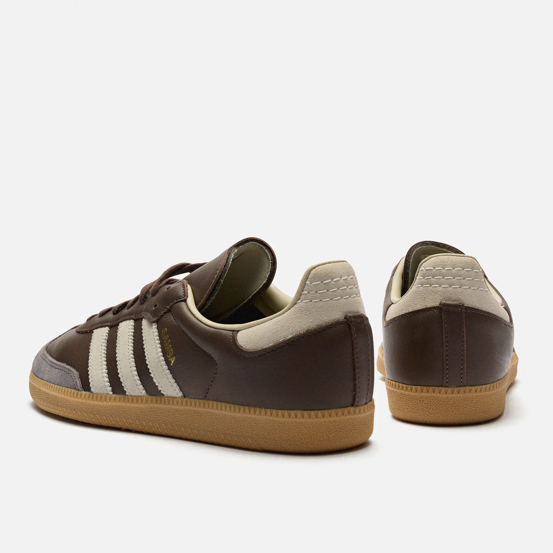 adidas Originals Samba OG Sneaker Brown/Putty Grey/Gold