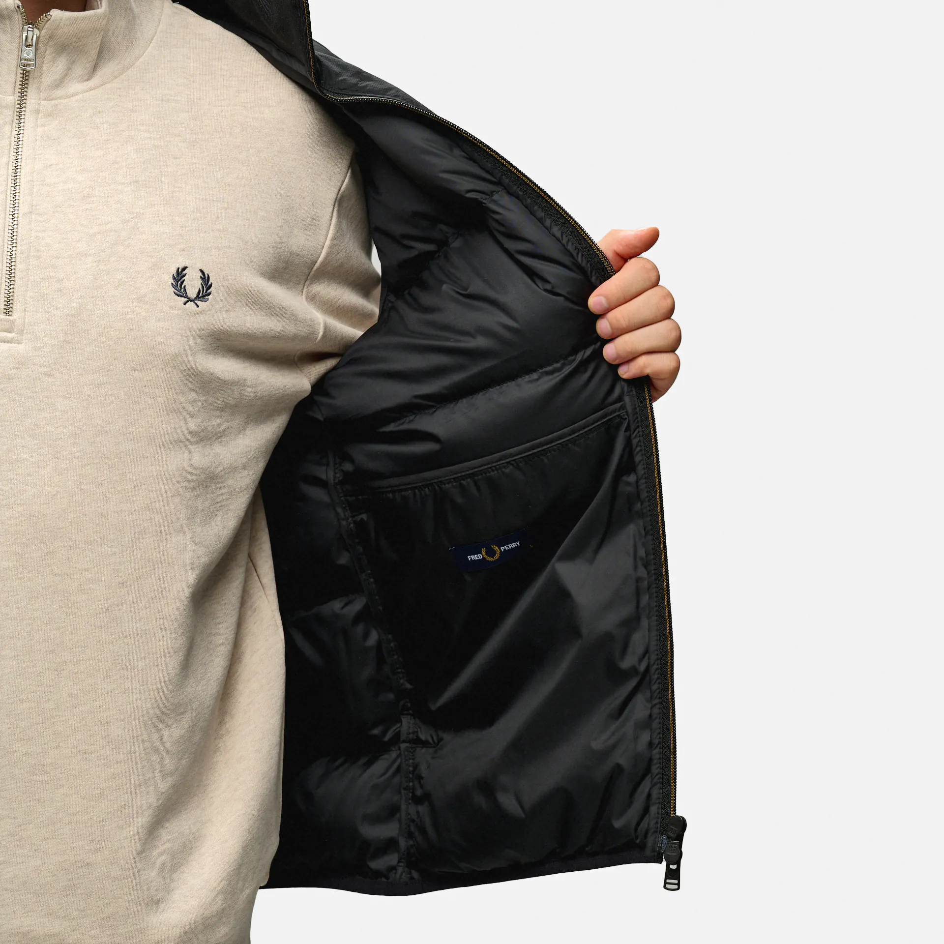 Fred Perry Insulated Gilet Black