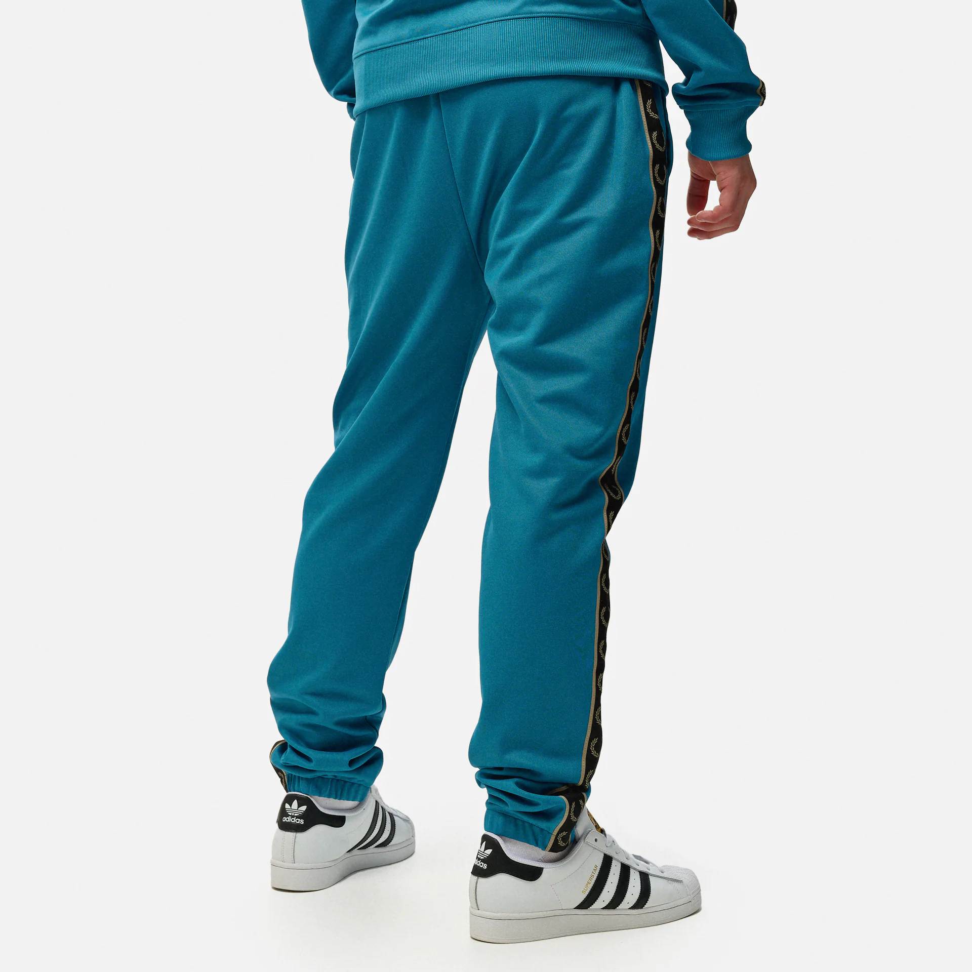 Fred Perry Seasonal Taped Track Pant Runaway Bay Ocean/Black