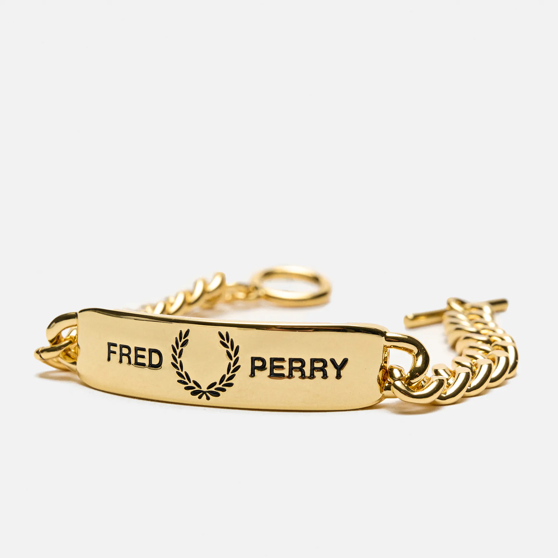 Fred Perry ID Bracelet Shiny Gold