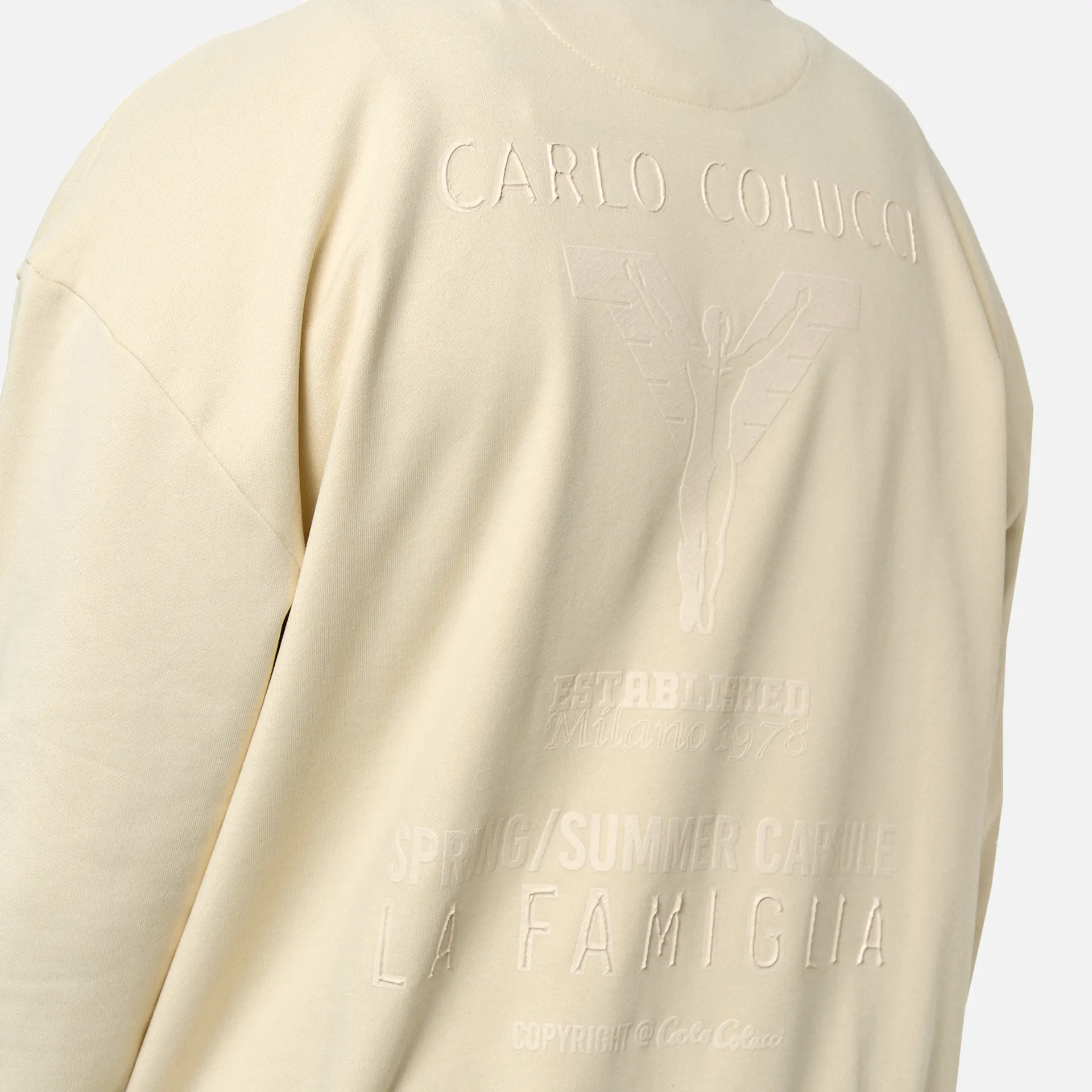 Carlo Colucci La Famiglia Sweatshirt Beige