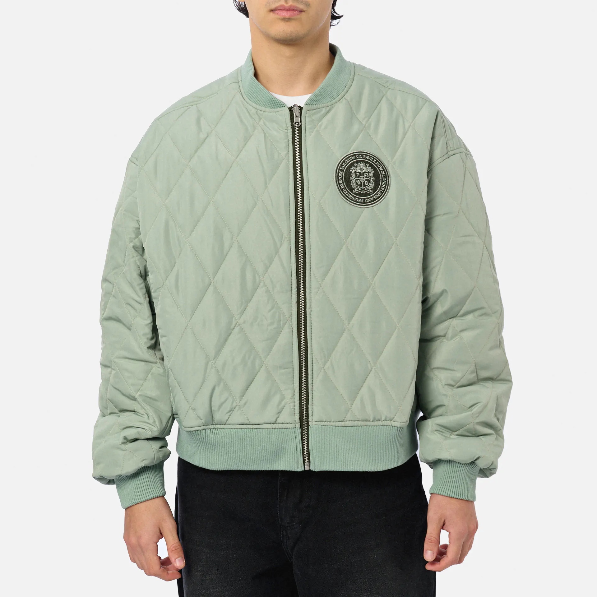 Prohibited Primrose Reversible Bomber Jacket Green