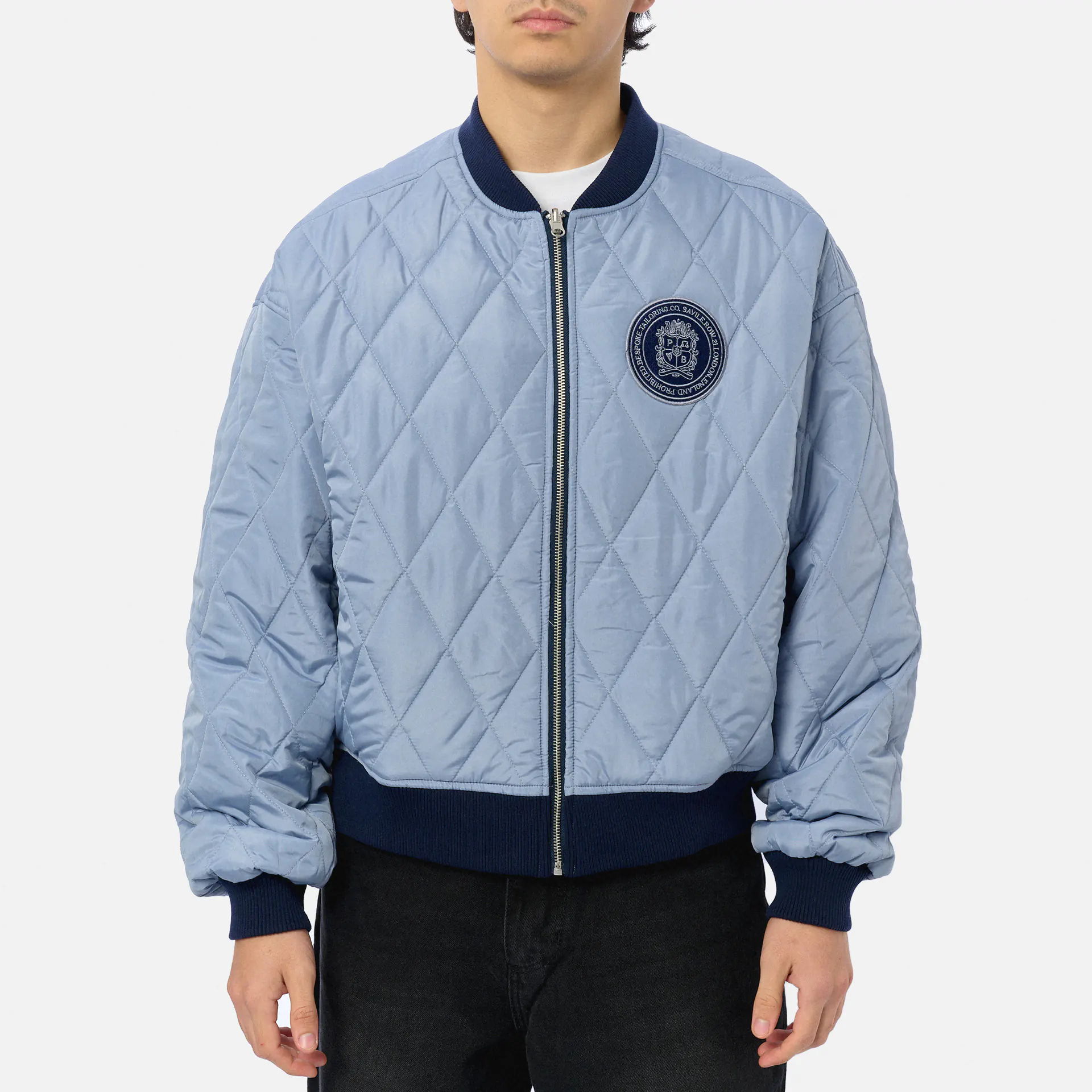 Prohibited Primrose Reversible Bomber Jacket Navy