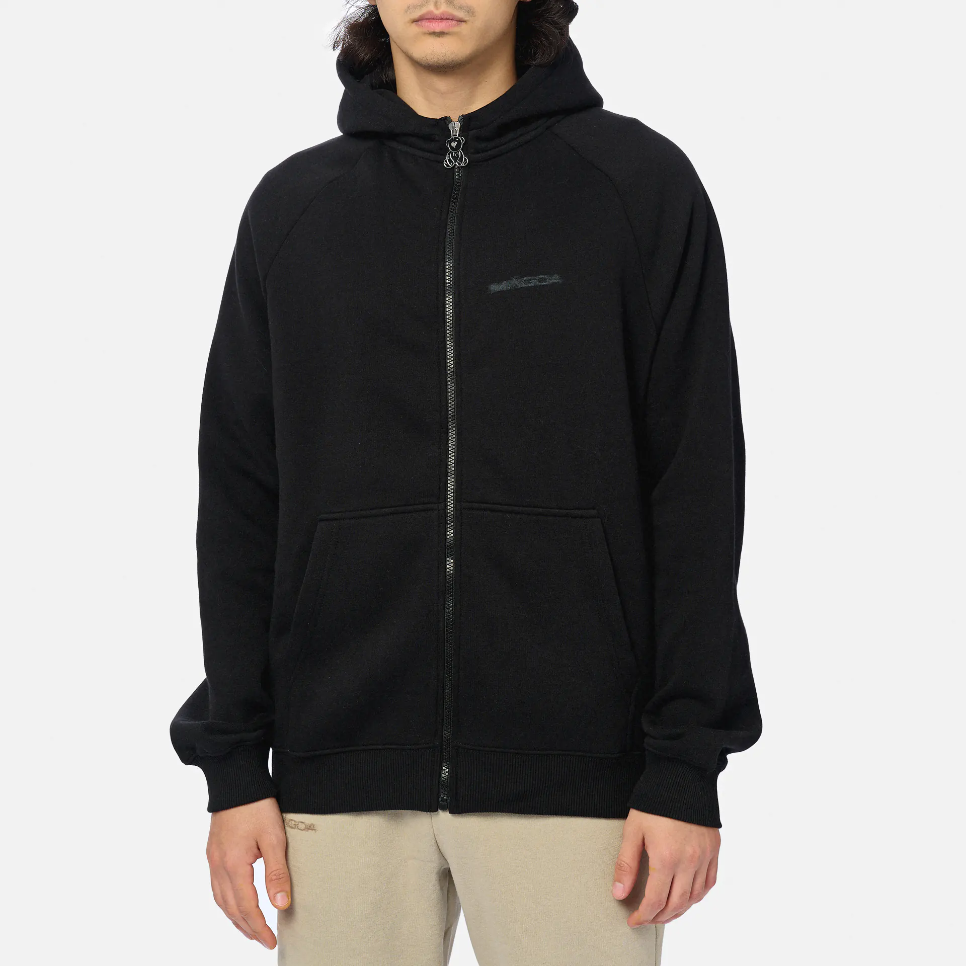 MÁGOA Blurred Zipper Black