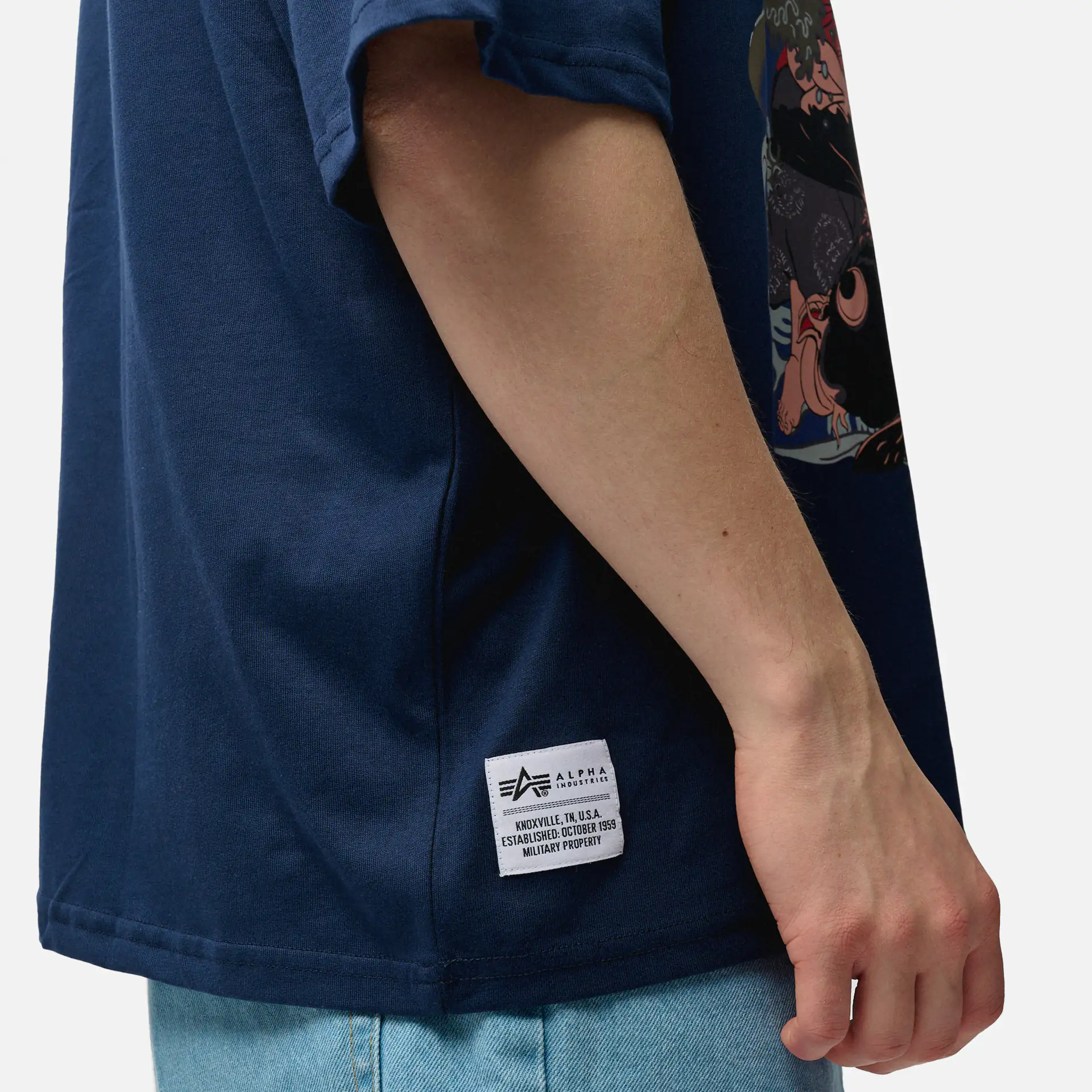 Alpha Industries Japan Warrior Oversize T-Shirt Blue