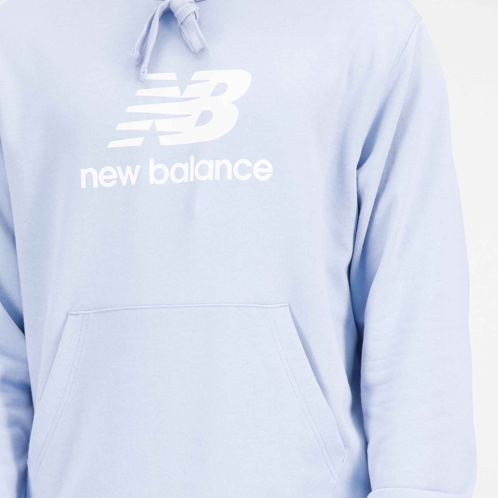 New Balance Essentials Stacked Logo French Terry Hoody Lavender