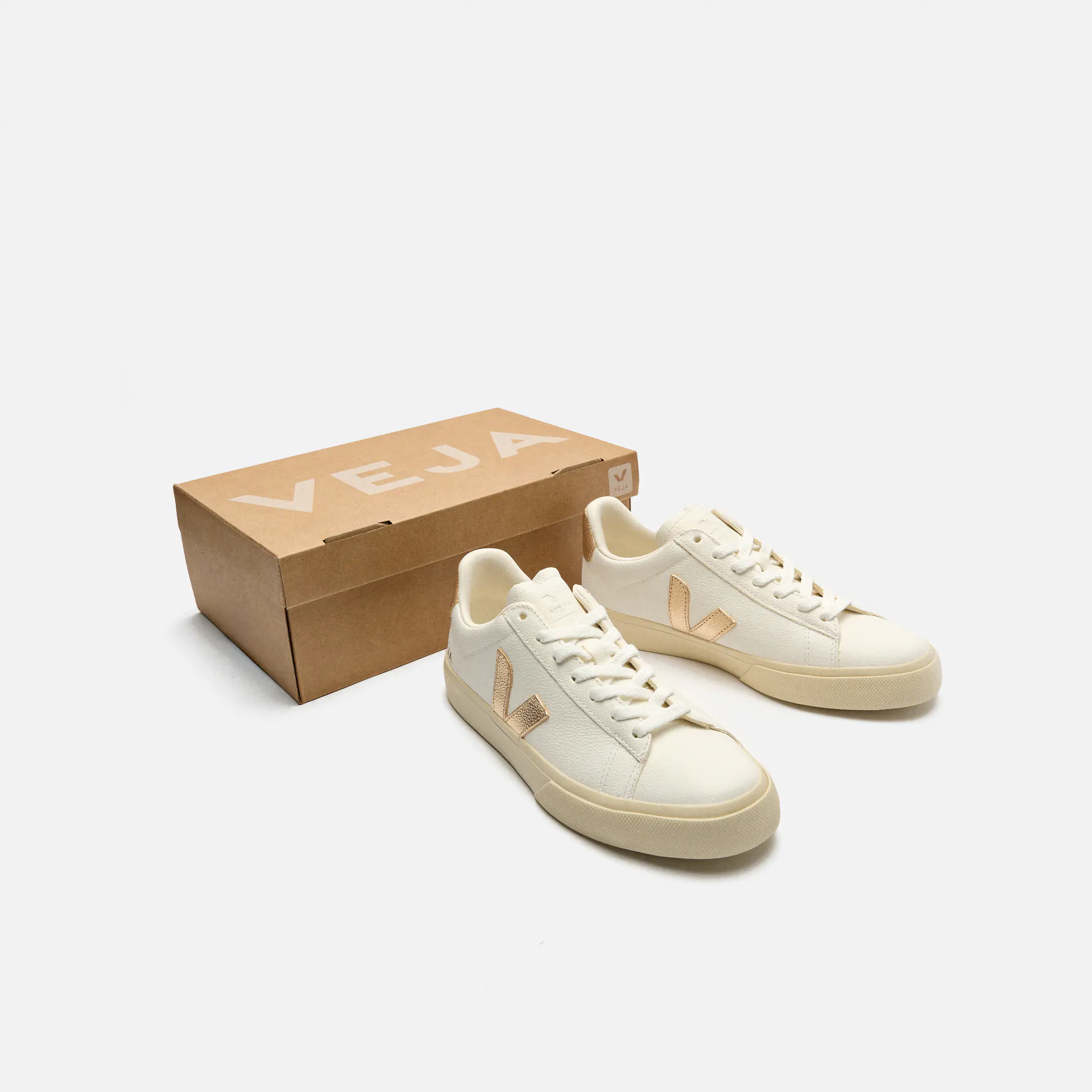 Veja Campo Chromefree Leather Sneaker Extra White/Platine