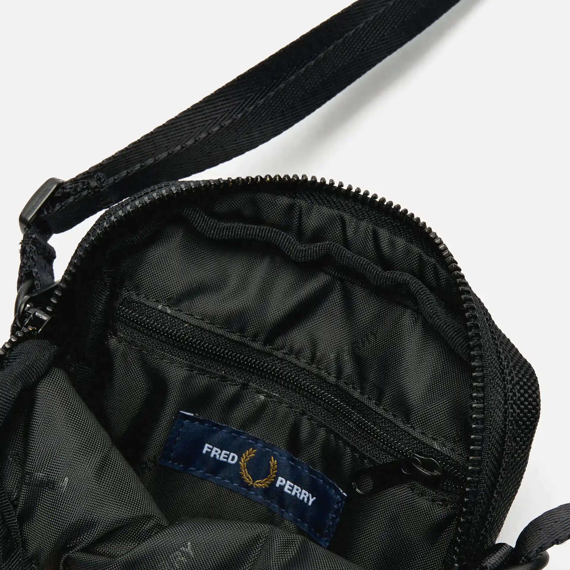 Fred Perry Ballistic Nylon Side Bag Black