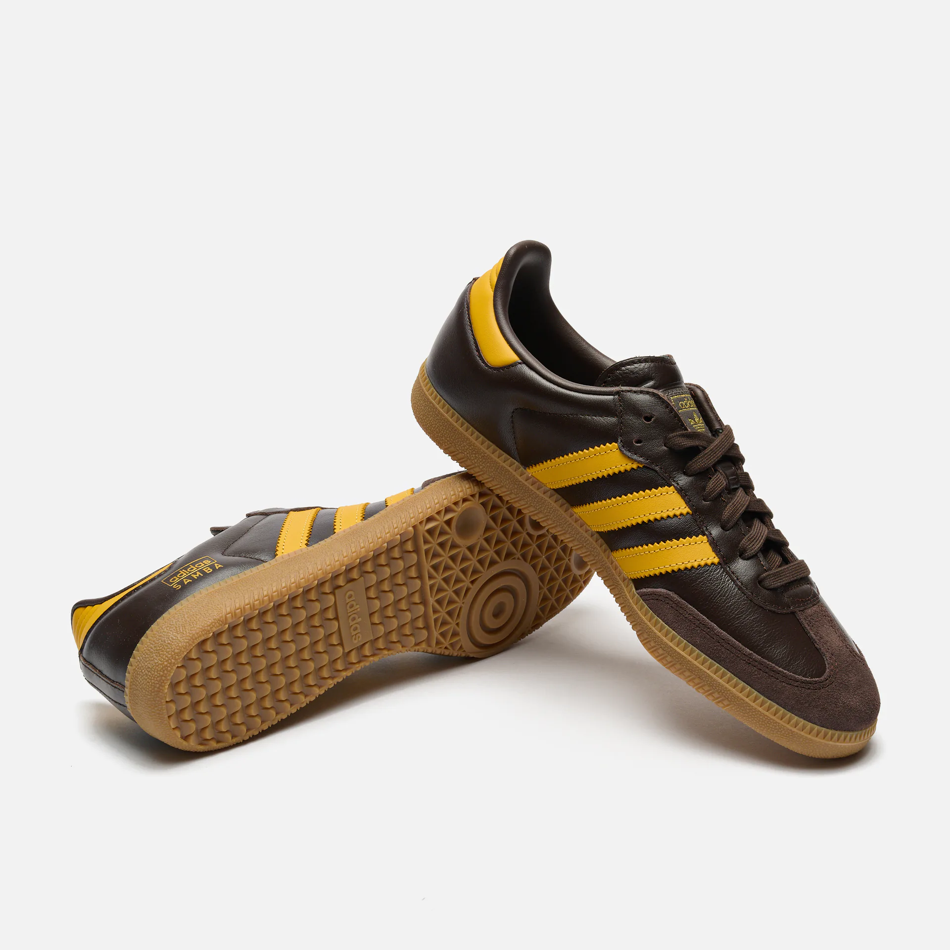 adidas Samba Sneaker OG Dark Brown/Preloved Yellow/Gum