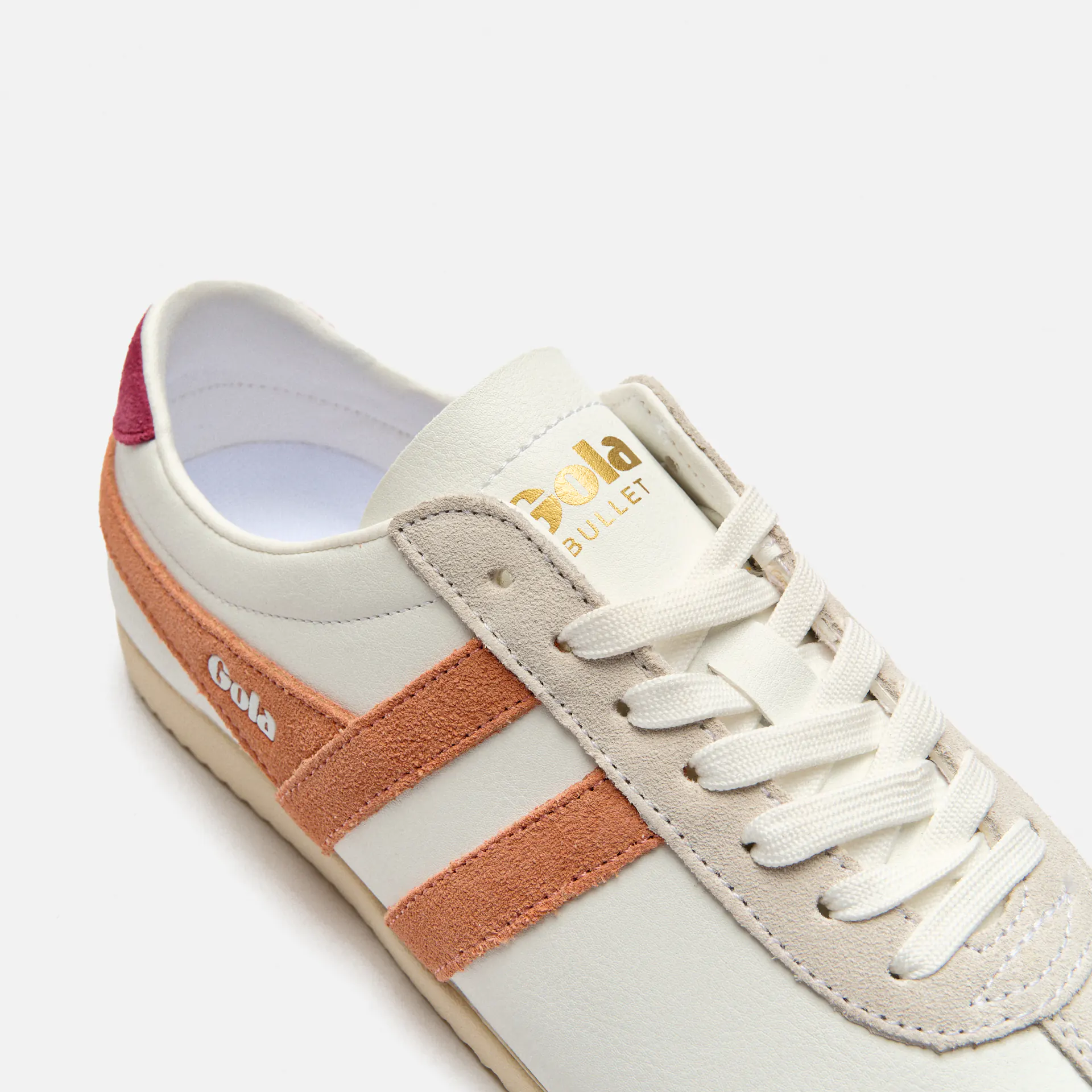 Gola Bullet Pure Sneaker White/Terracotta/Cerise