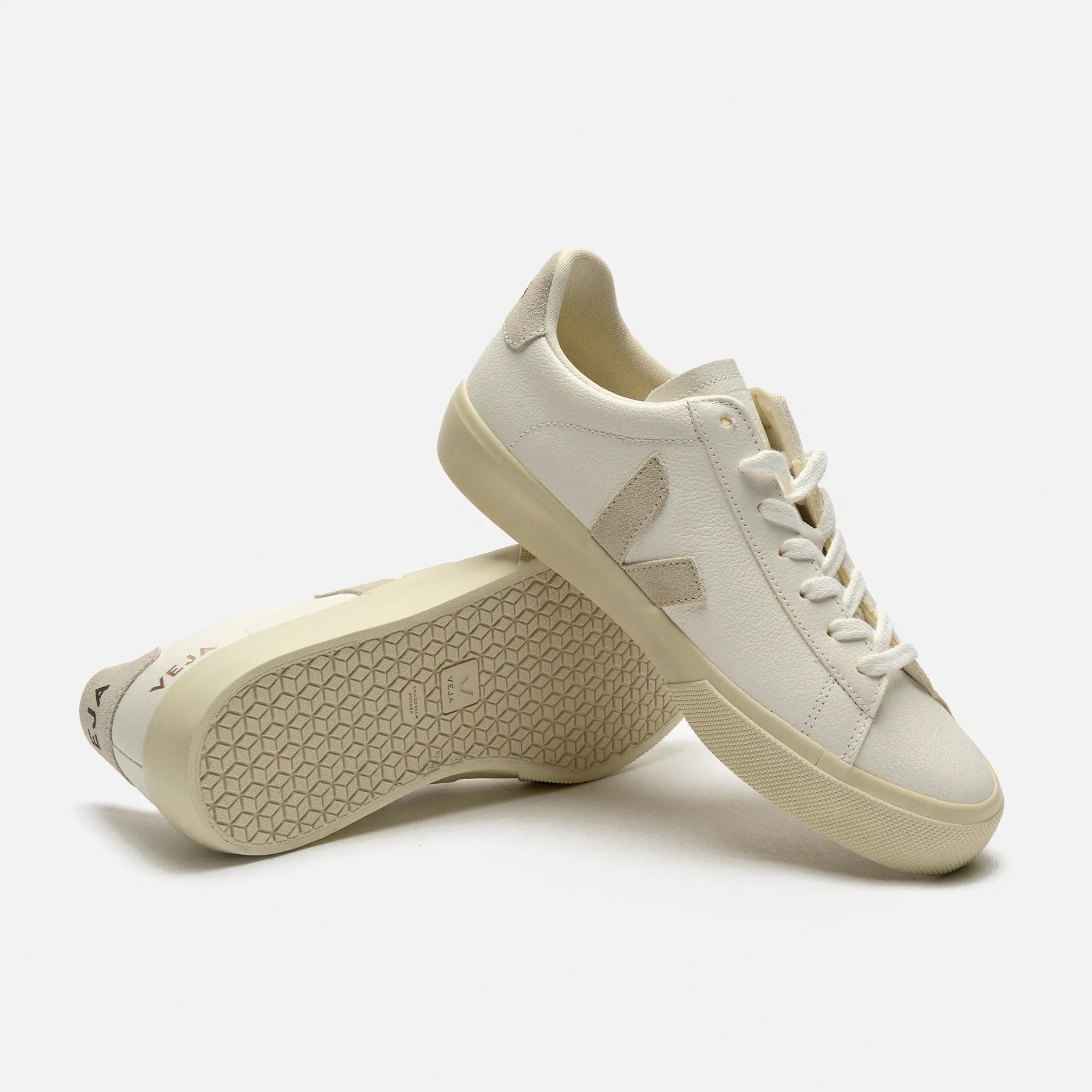 Veja Campo Chromefree Leather Sneaker Extra White/ Natural Suede