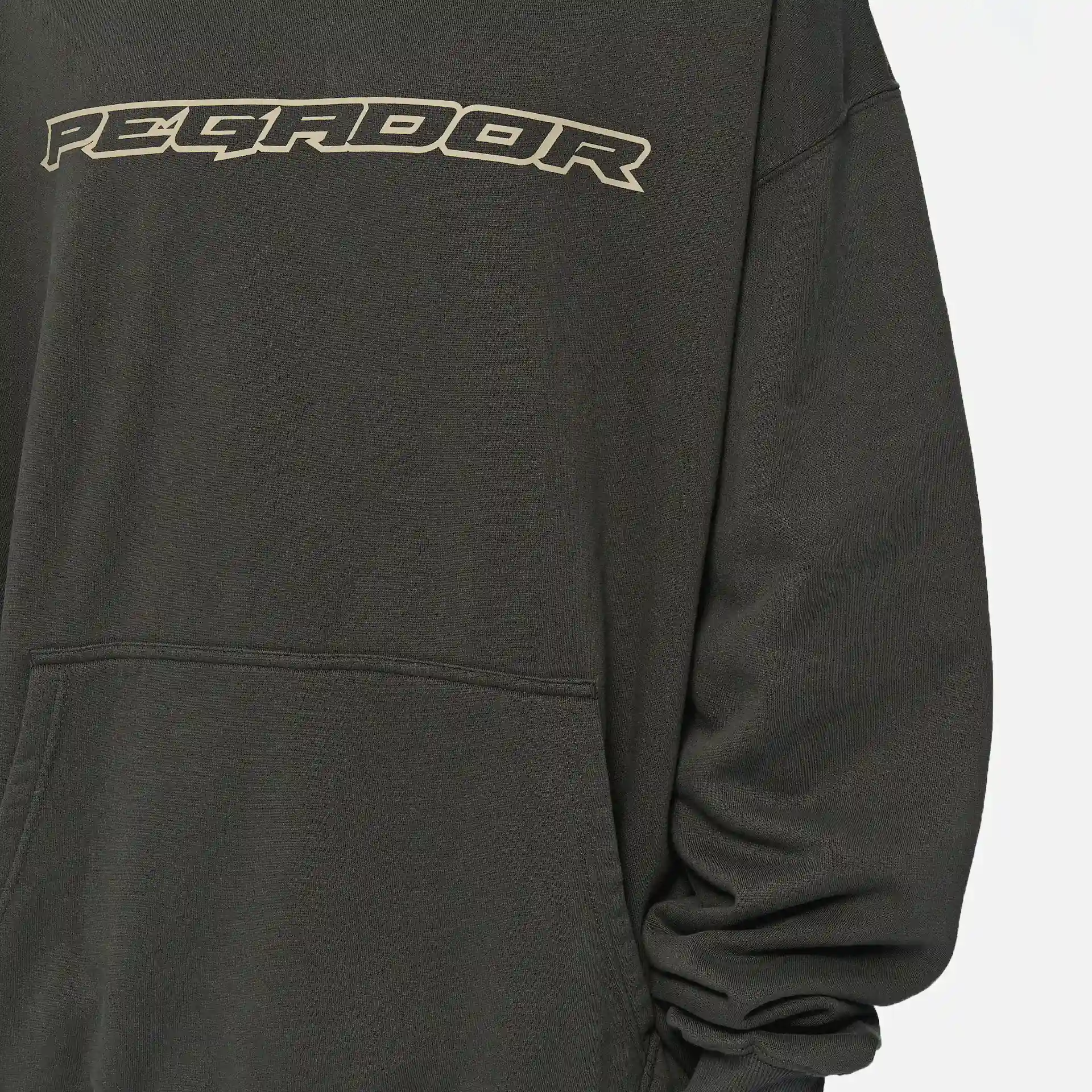 PEGADOR Alden Oversized Hoodie Washed Anthracite