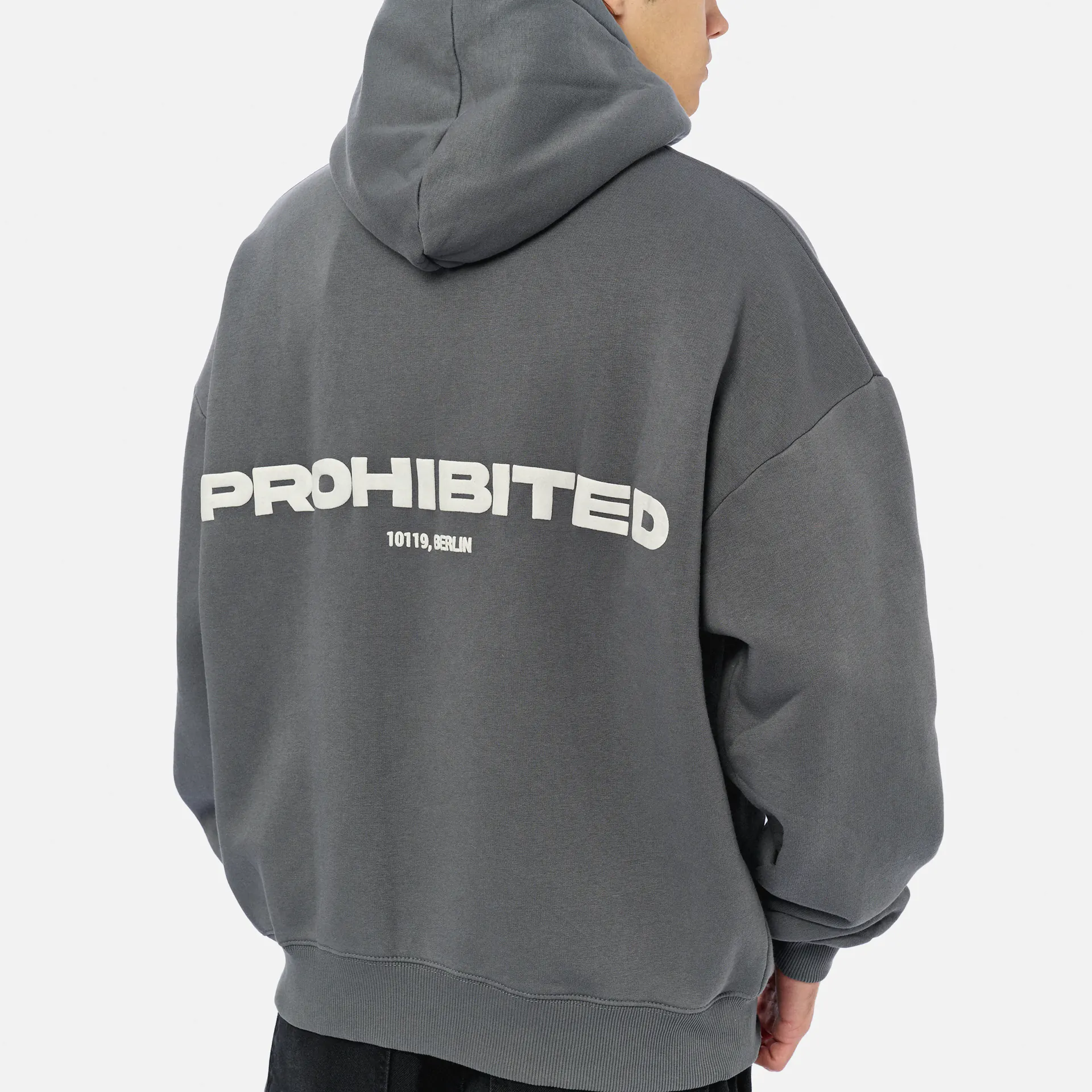 Prohibited 10119 Hoodie 1.0 Grey Stone Washed