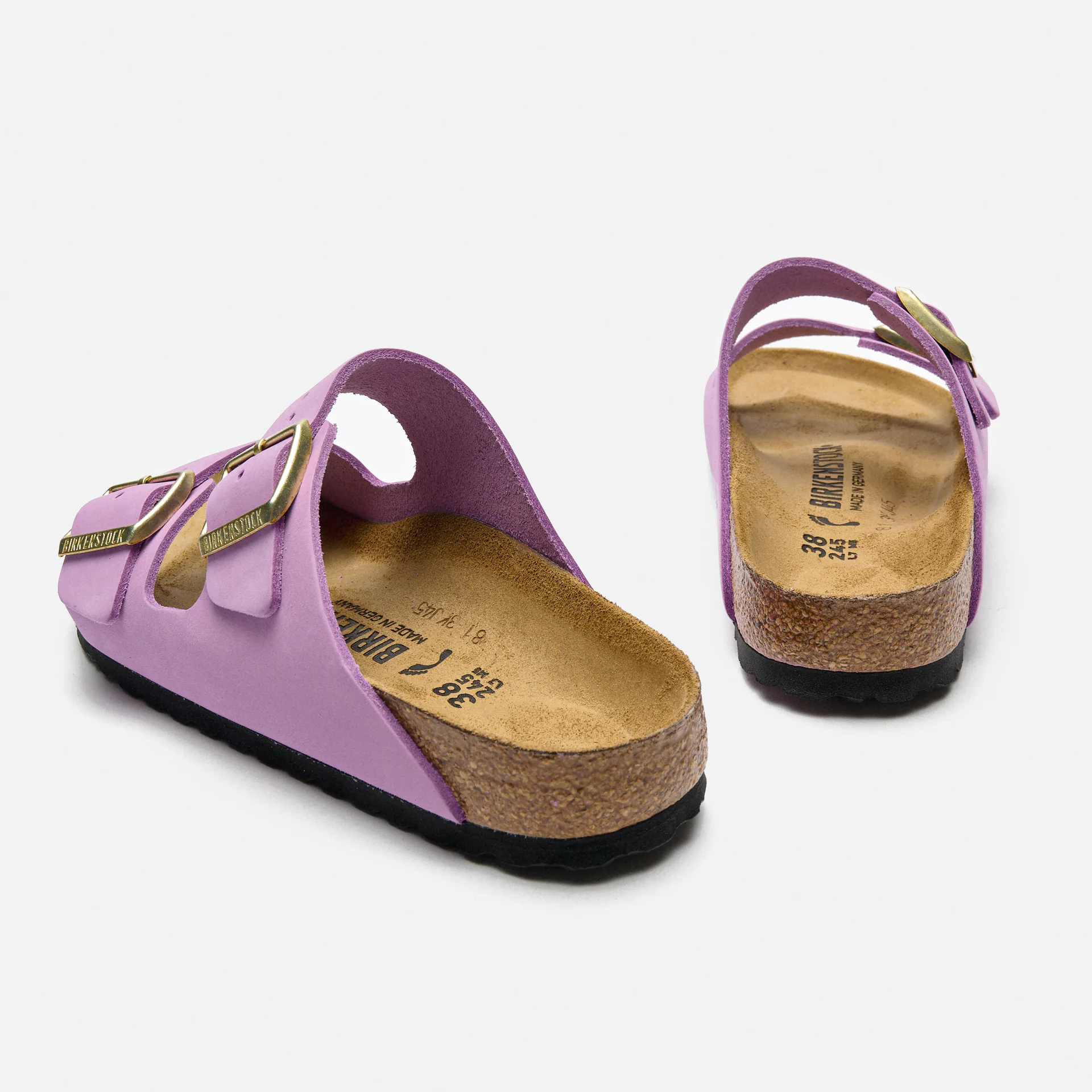 Birkenstock Arizona Nubuck Leather Sandals Crocus