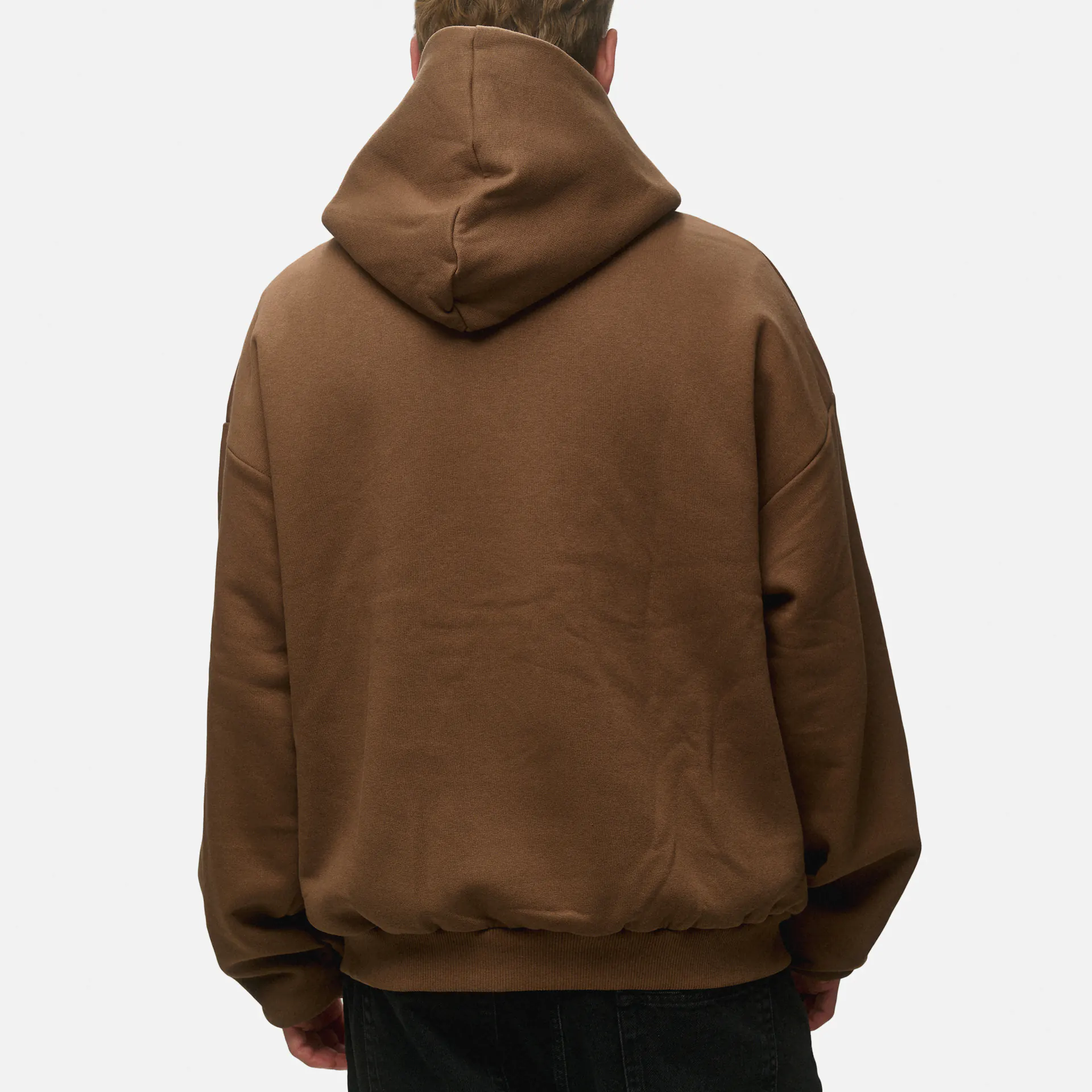 Karl Kani Street Academy Washed Oversized Hoodie Dark Brown