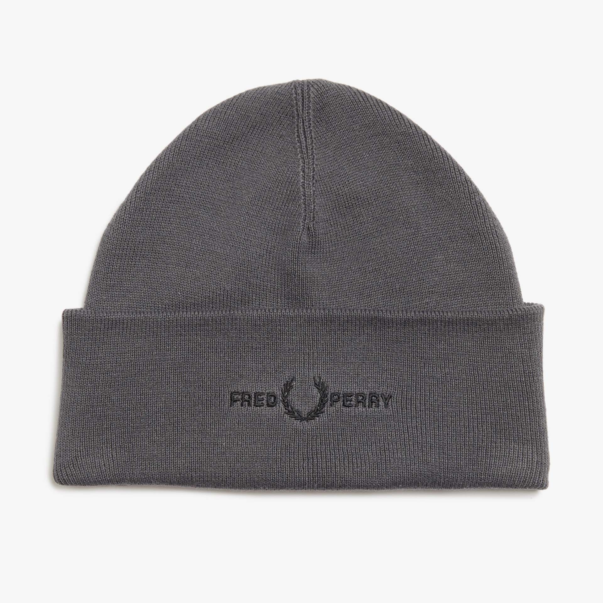 Fred Perry Graphic Beanie Gunmetal