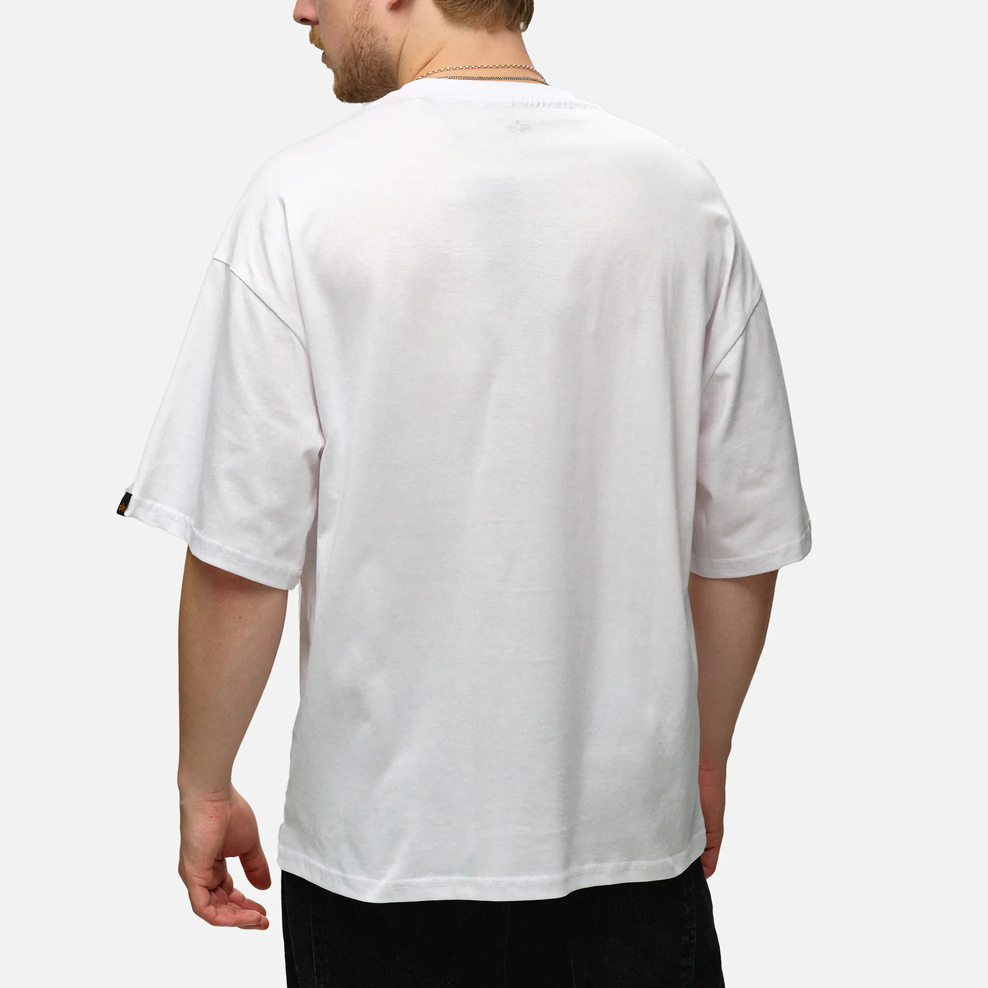 Alpha Industries Logo Edge T-Shirt White